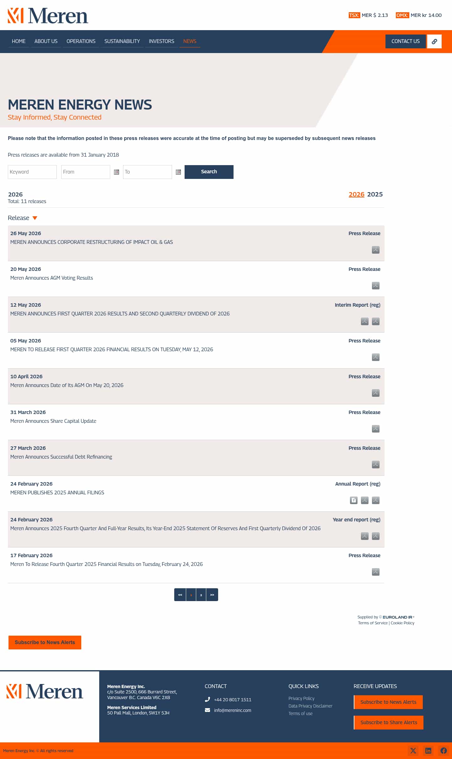 Latest website image capture