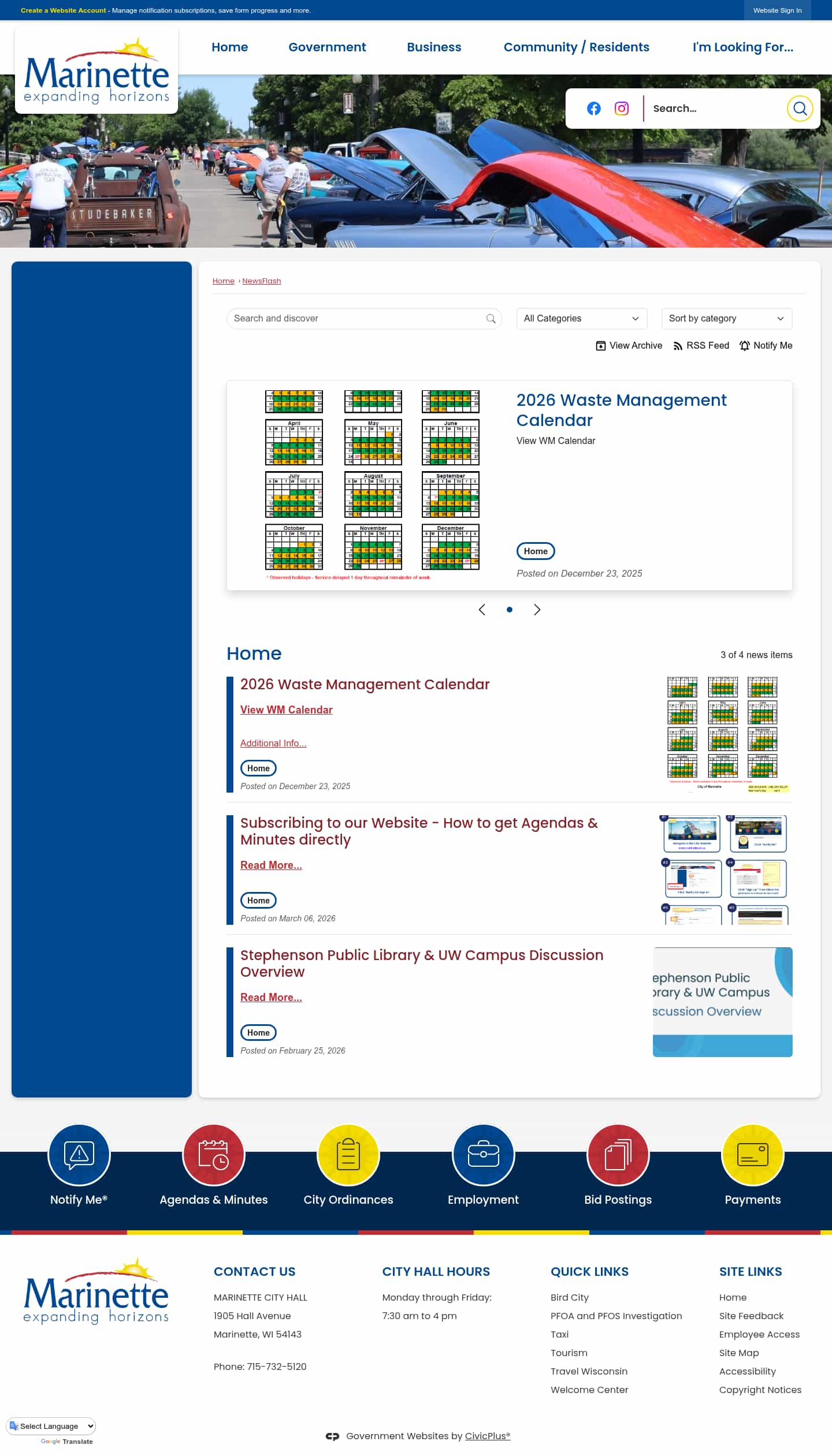 Latest website image capture