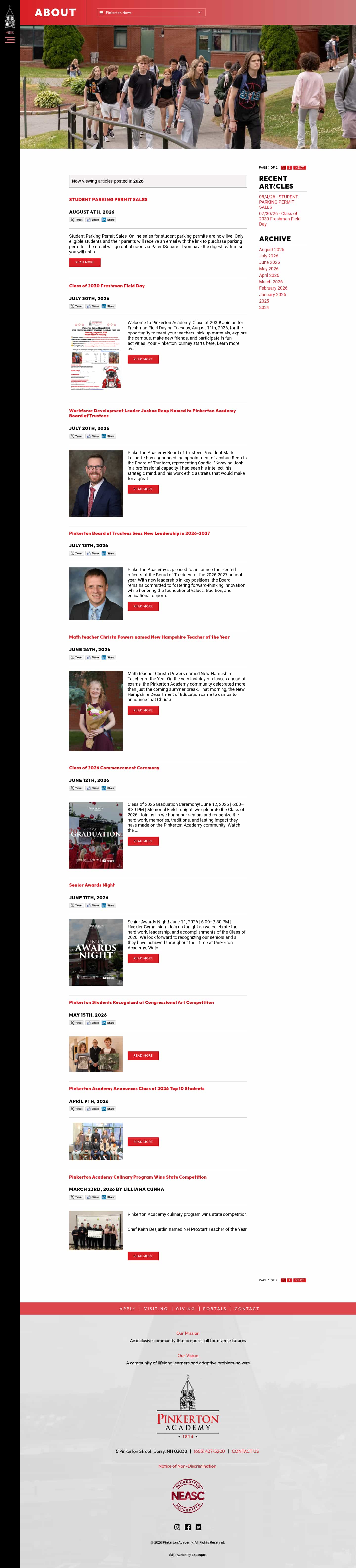 Latest website image capture
