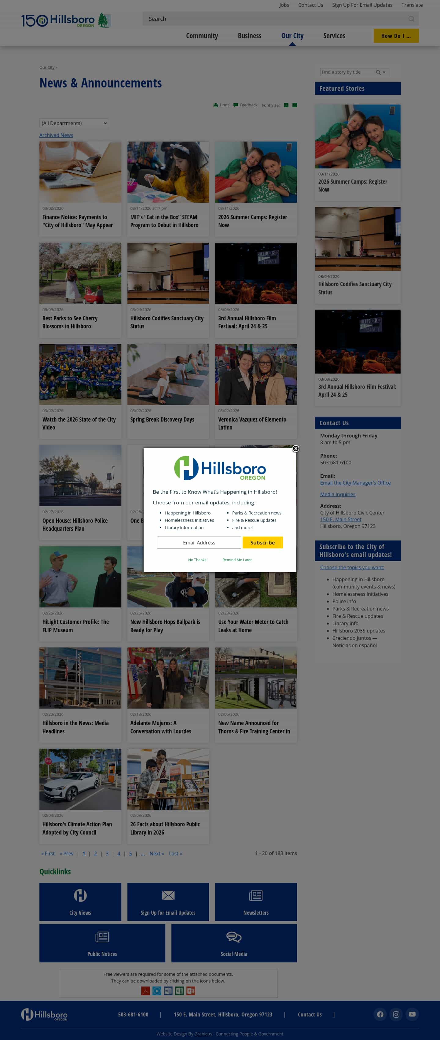 Latest website image capture