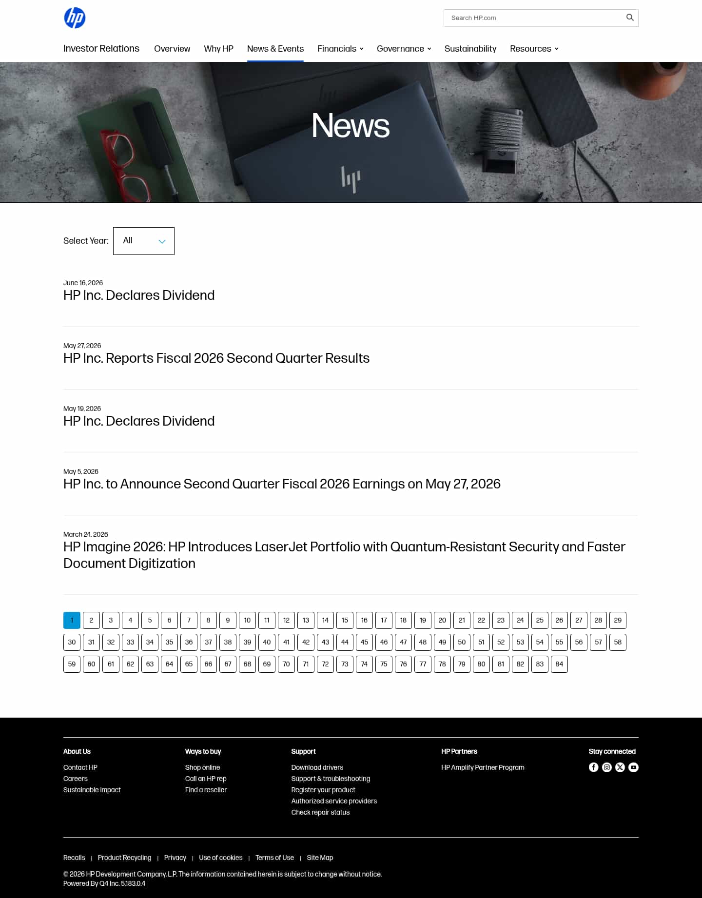Latest website image capture