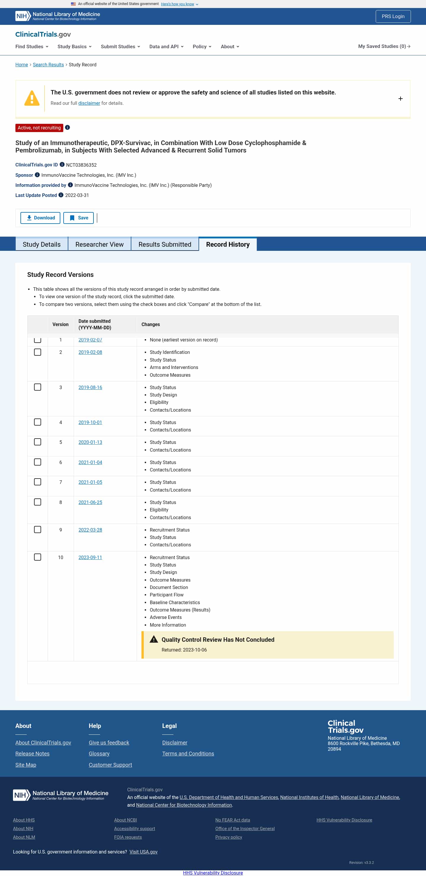 Latest website image capture