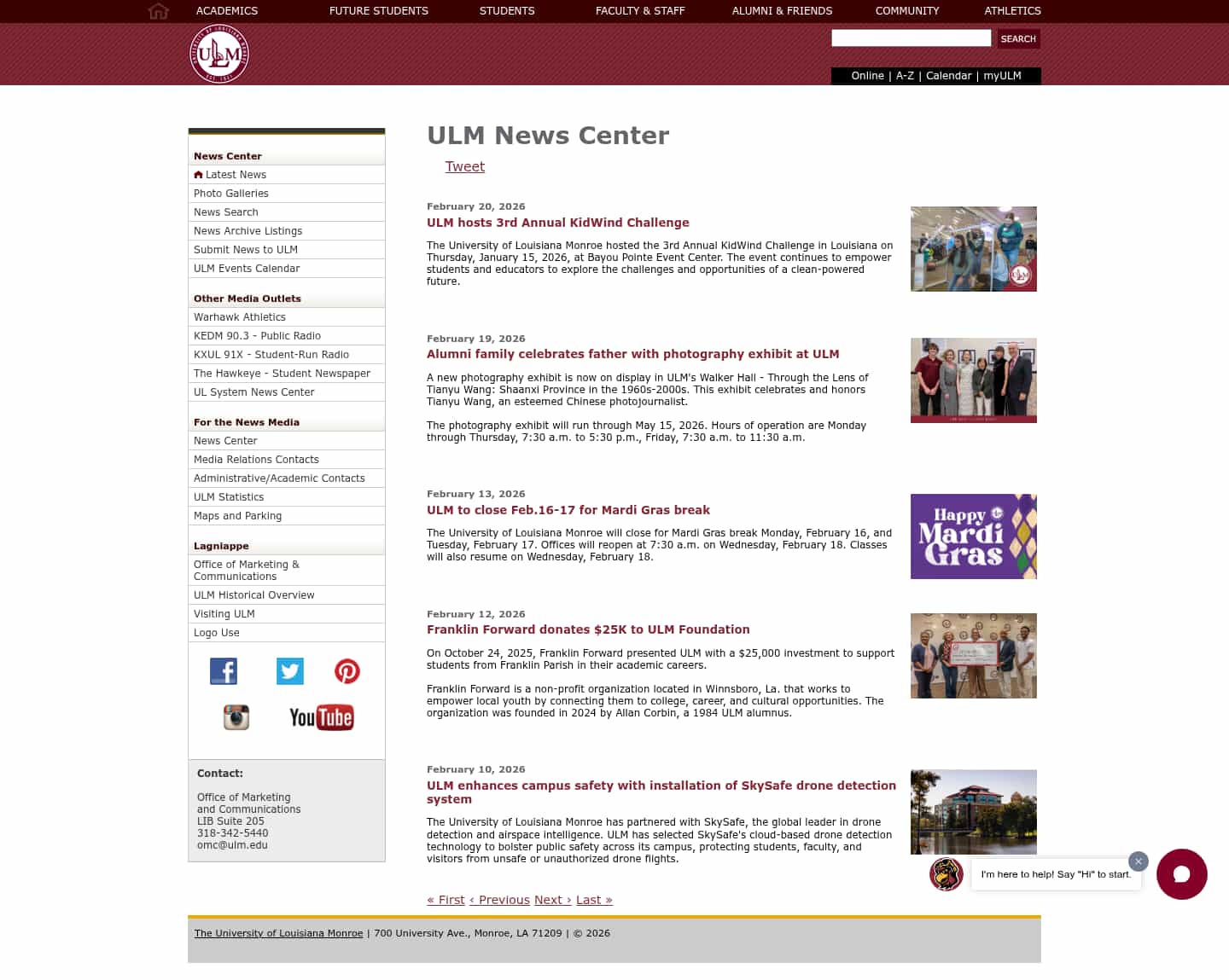 Latest website image capture