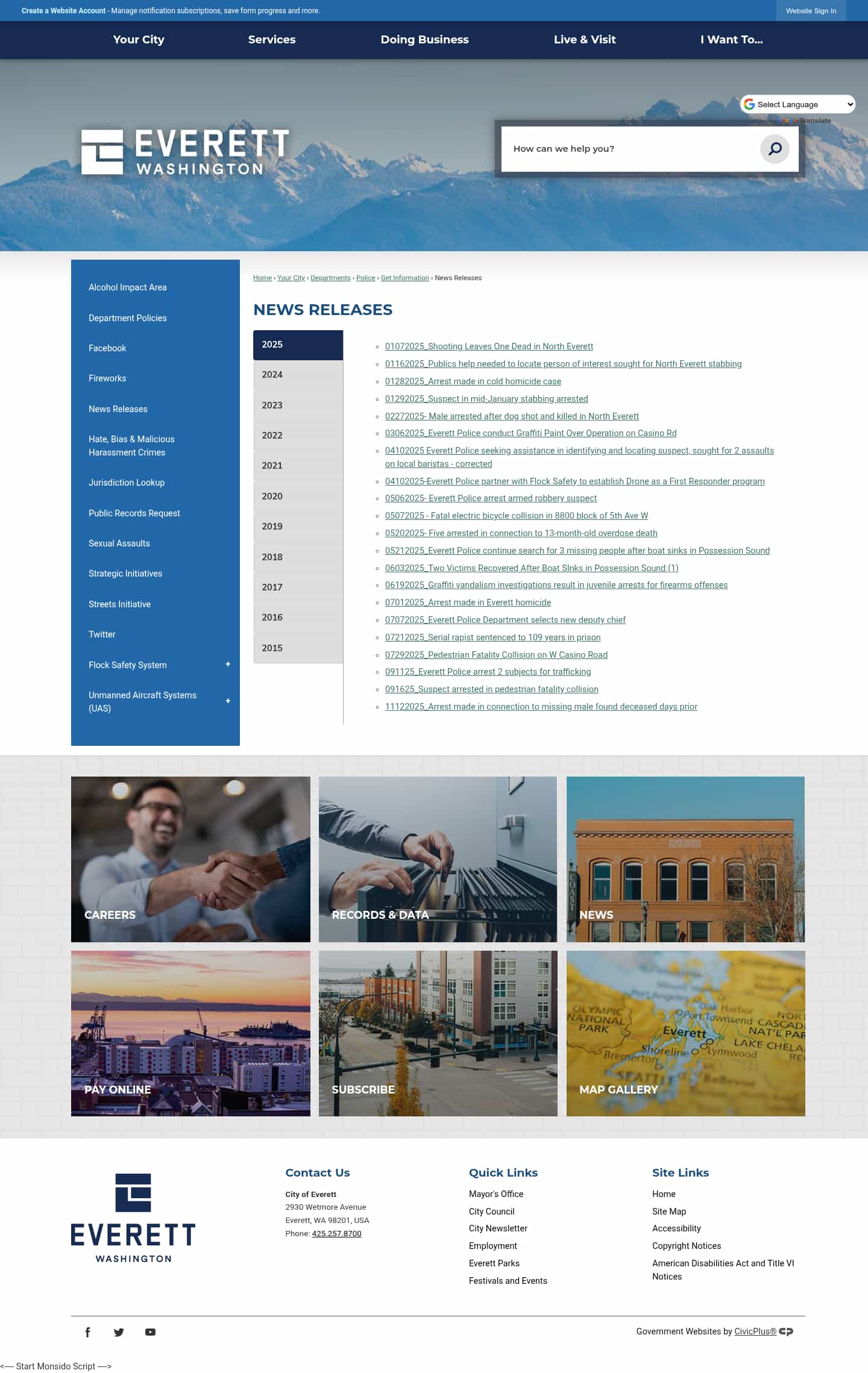 Latest website image capture