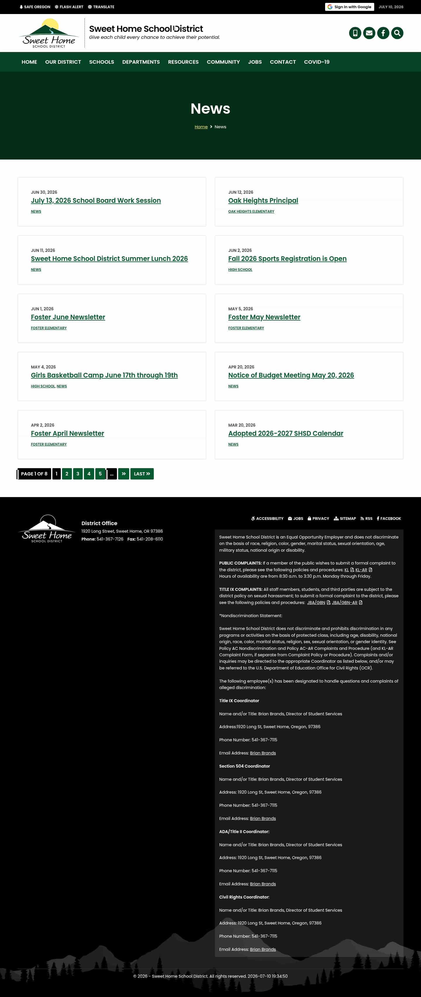Latest website image capture