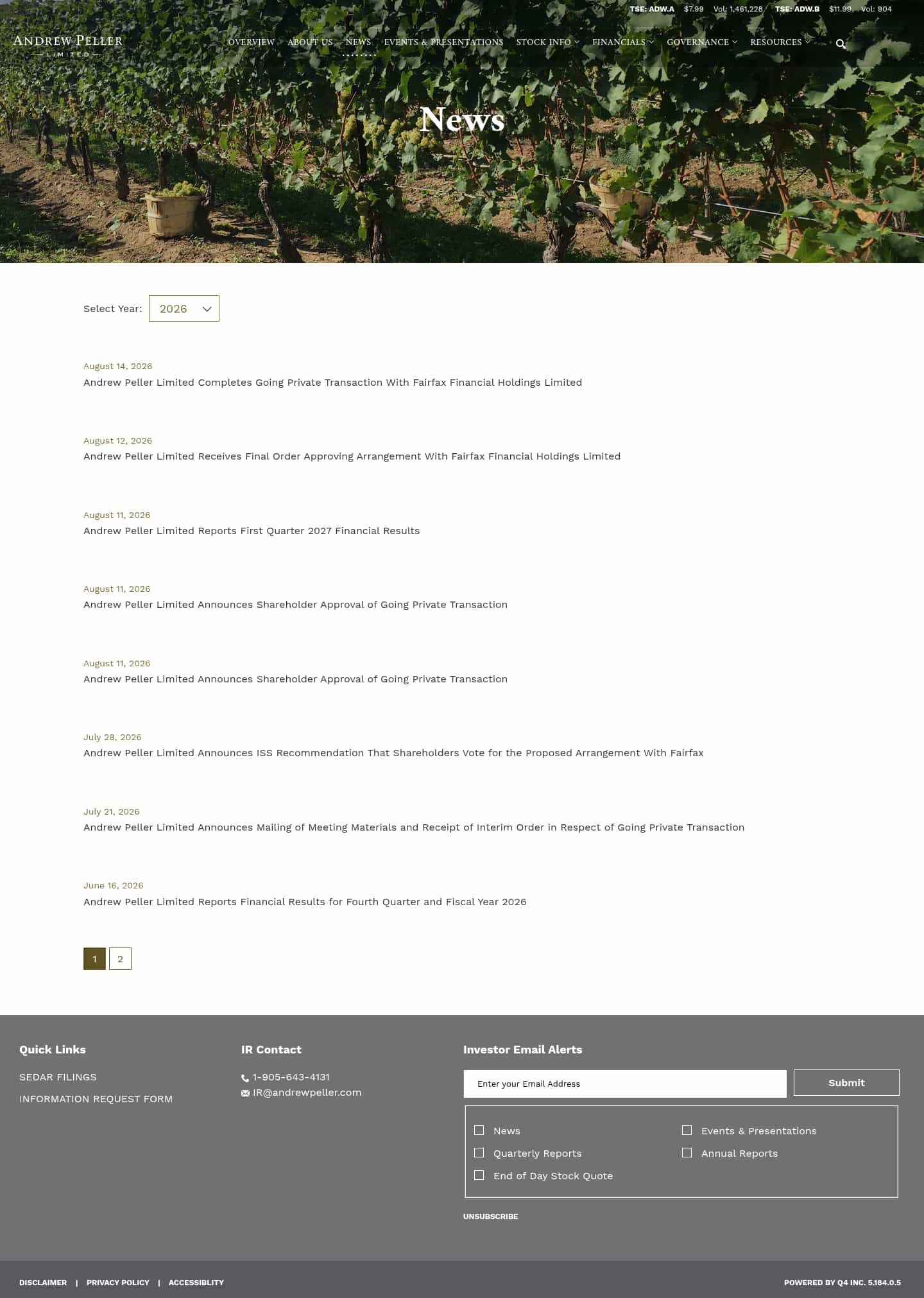 Latest website image capture