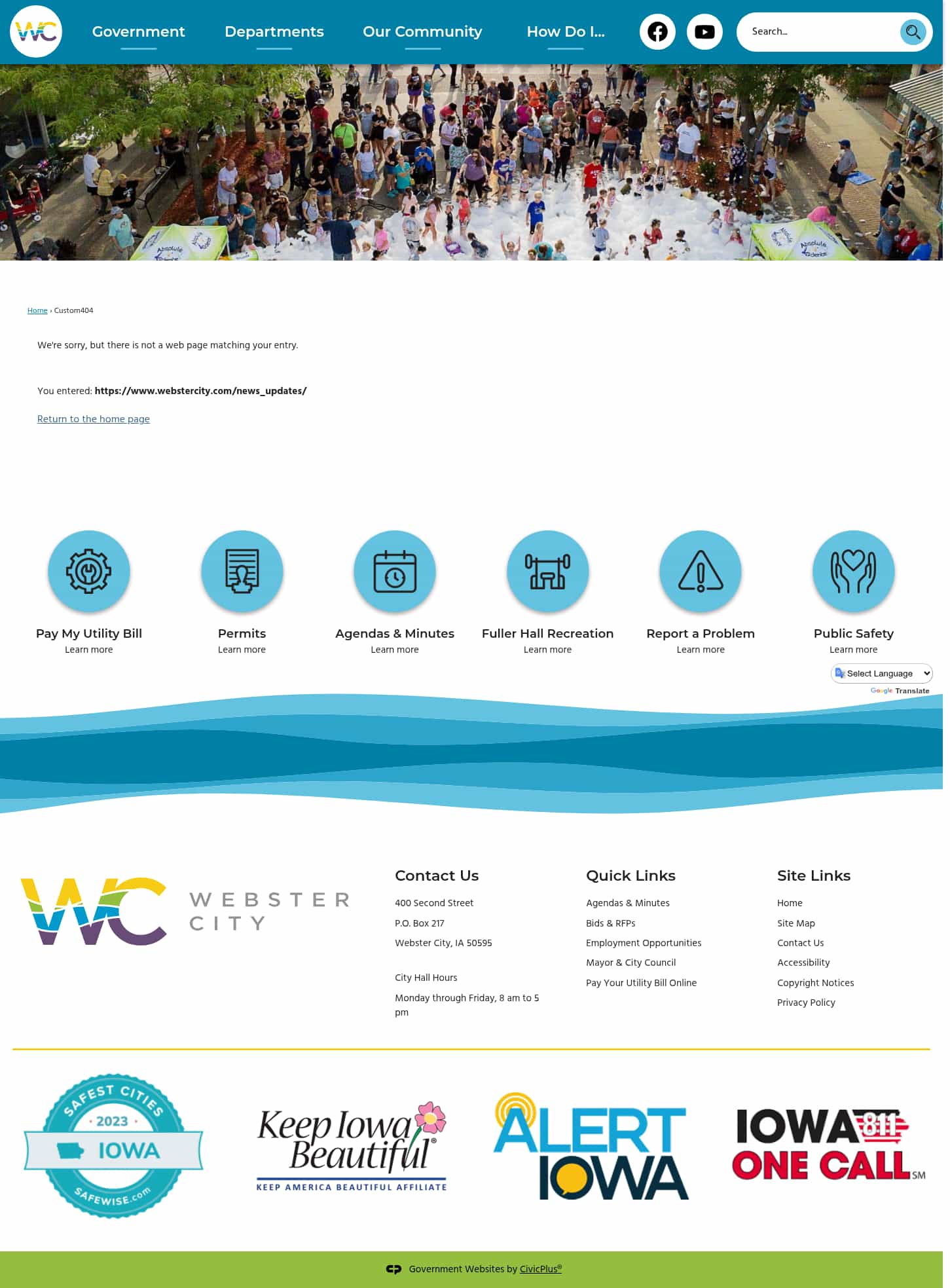 Latest website image capture