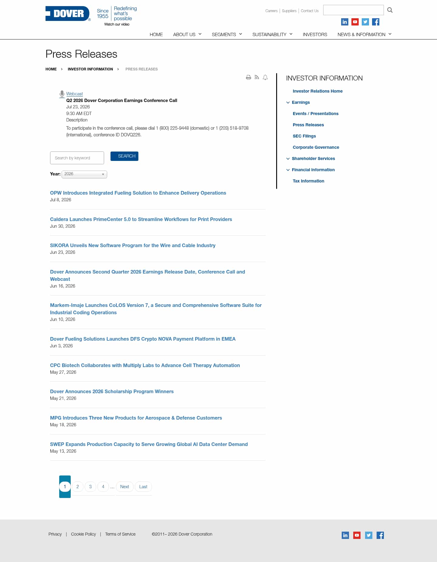 Latest website image capture