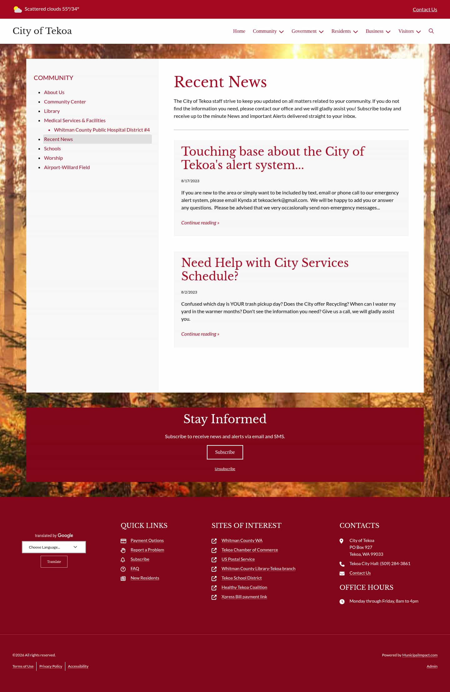 Latest website image capture