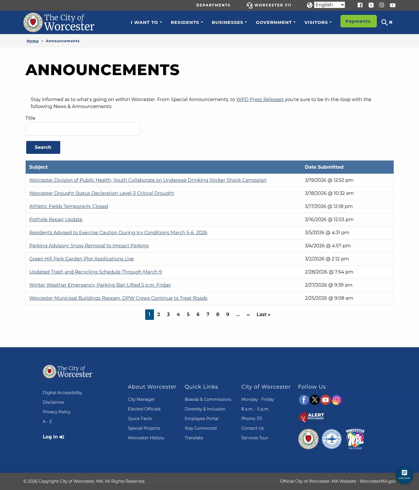 Latest website image capture