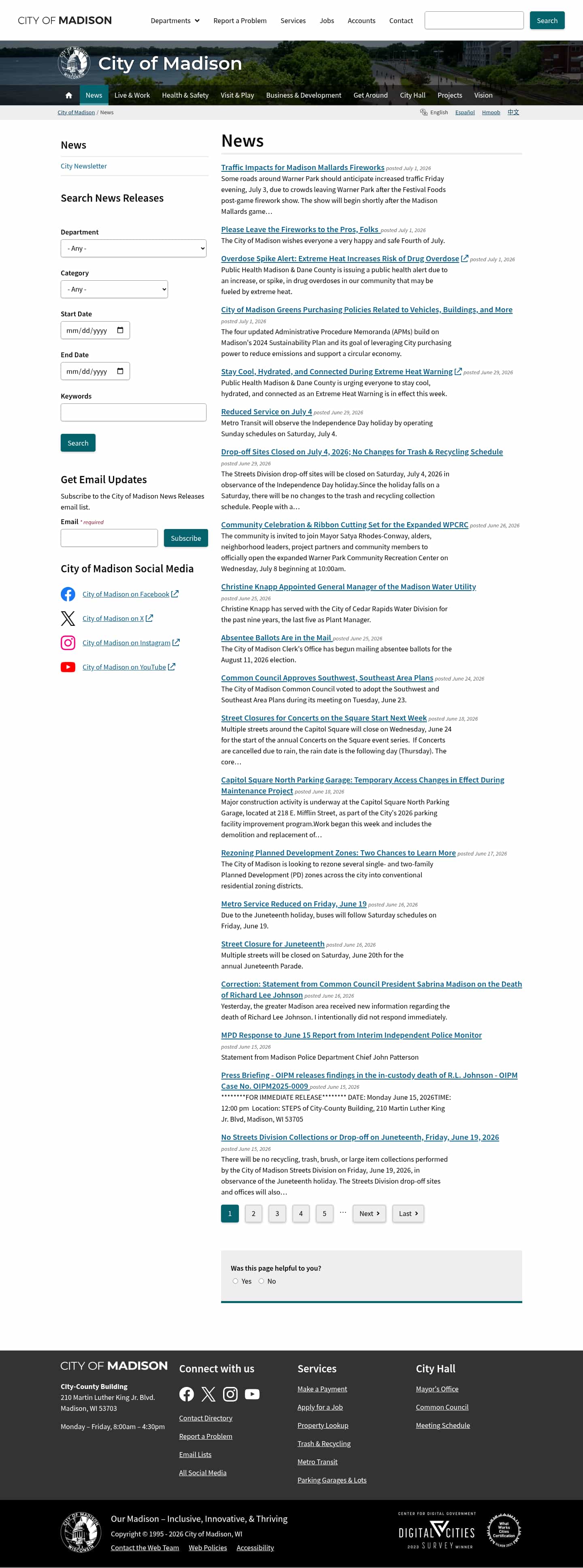 Latest website image capture