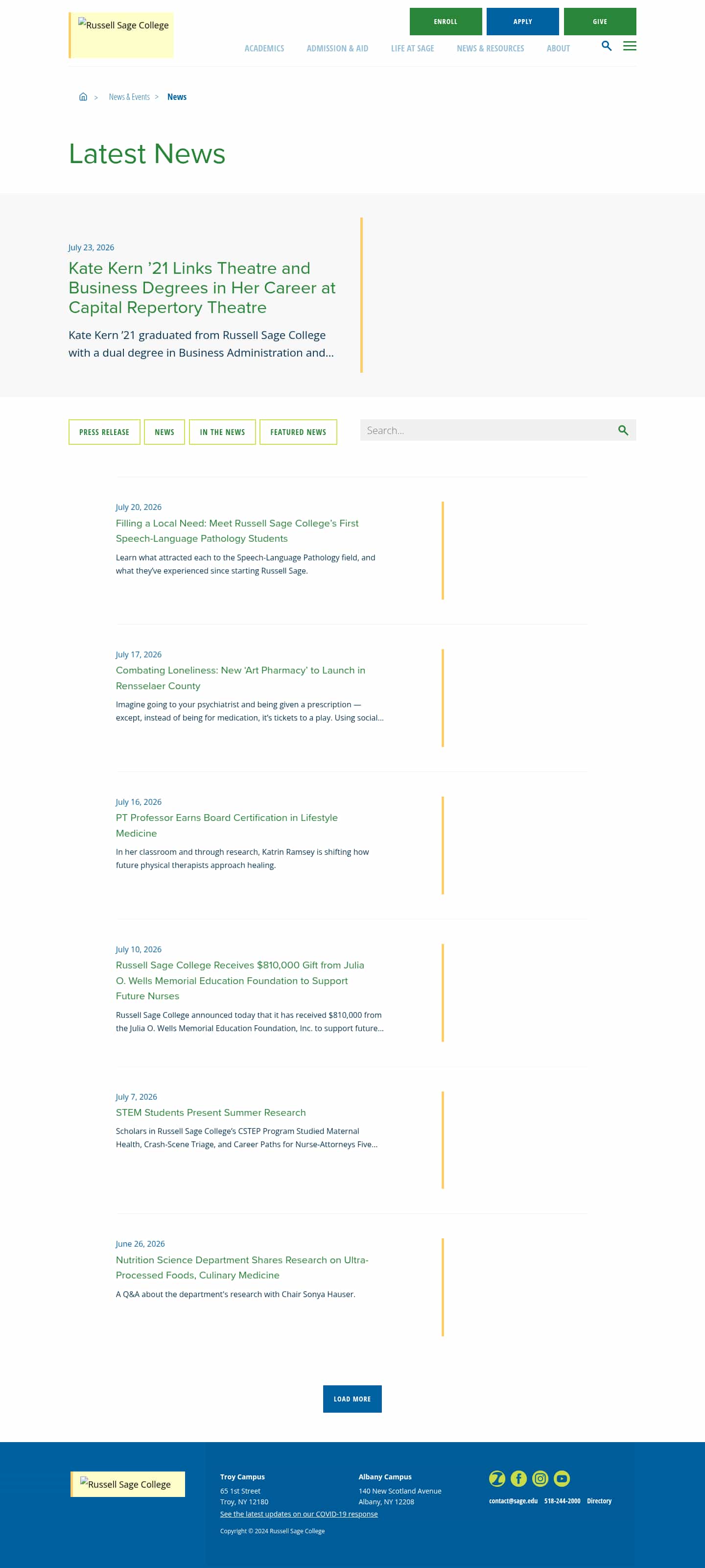 Latest website image capture
