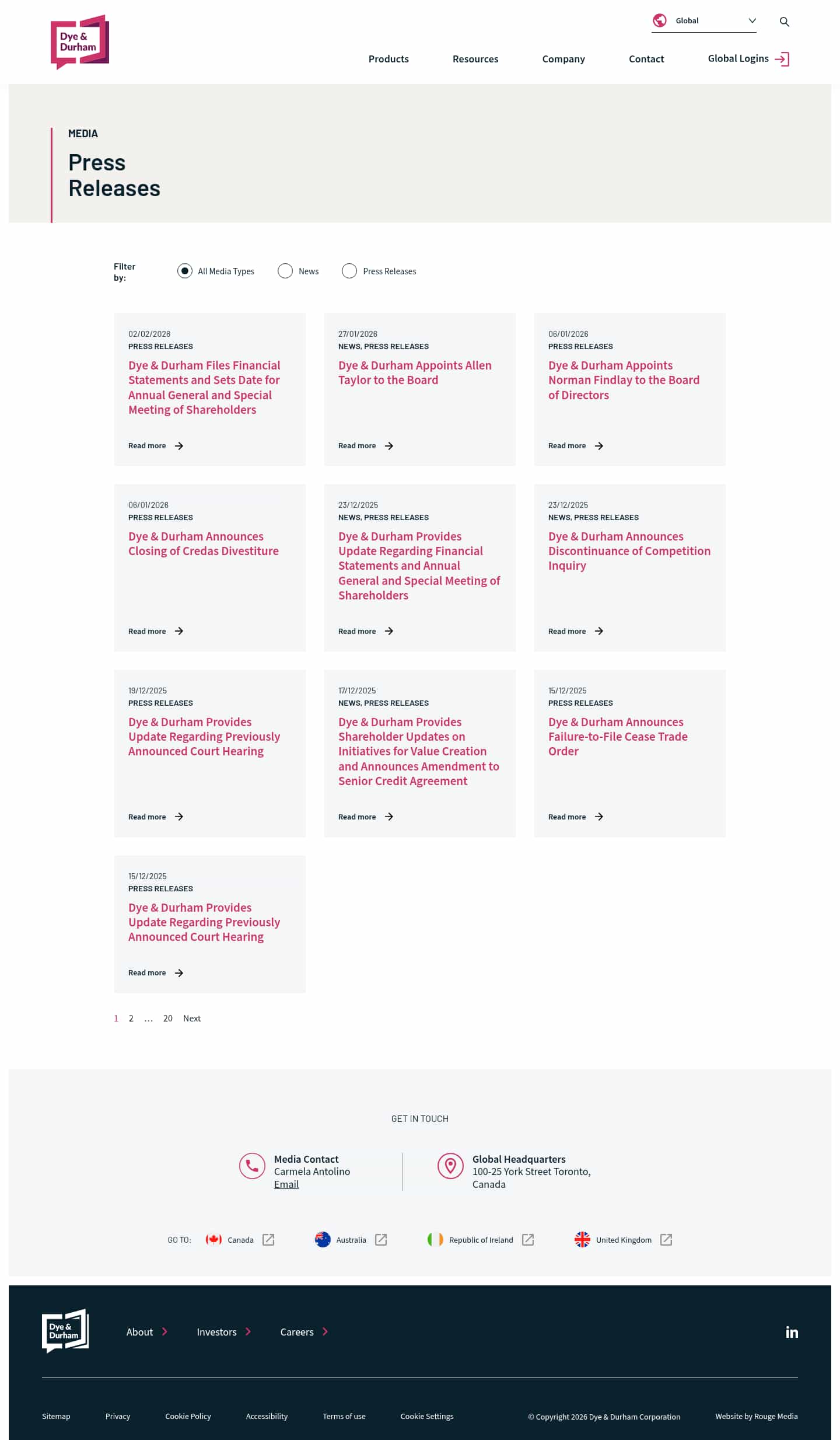 Latest website image capture