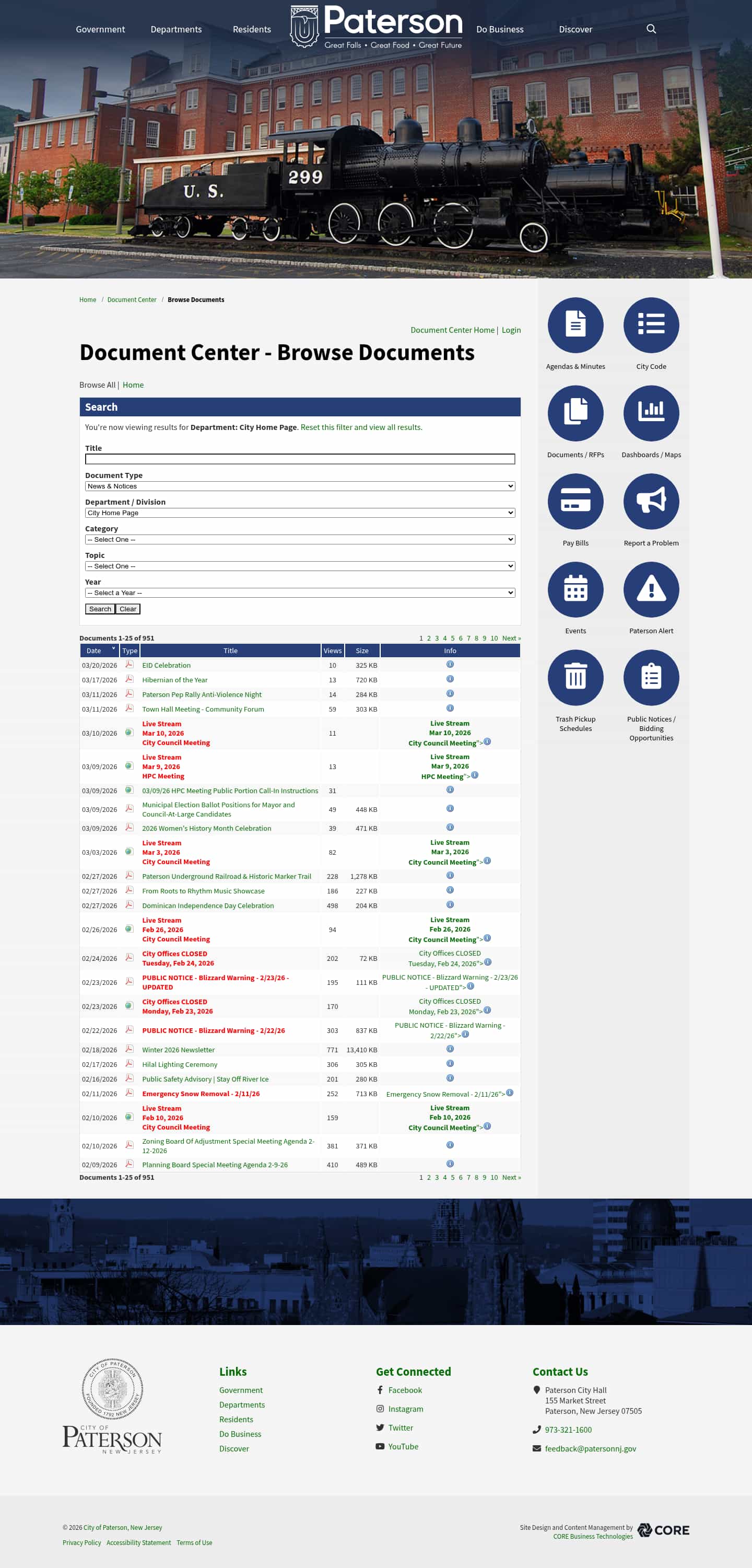 Latest website image capture