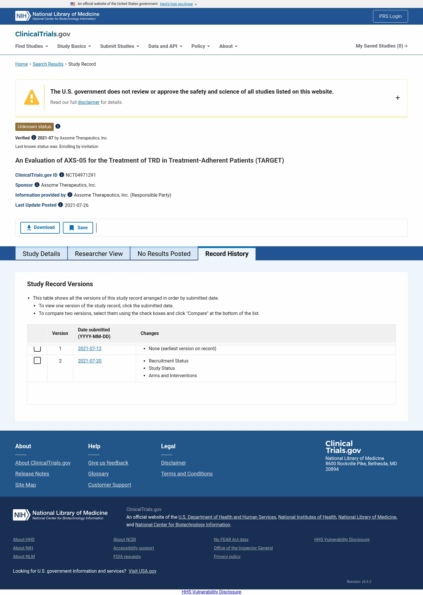 Latest website image capture