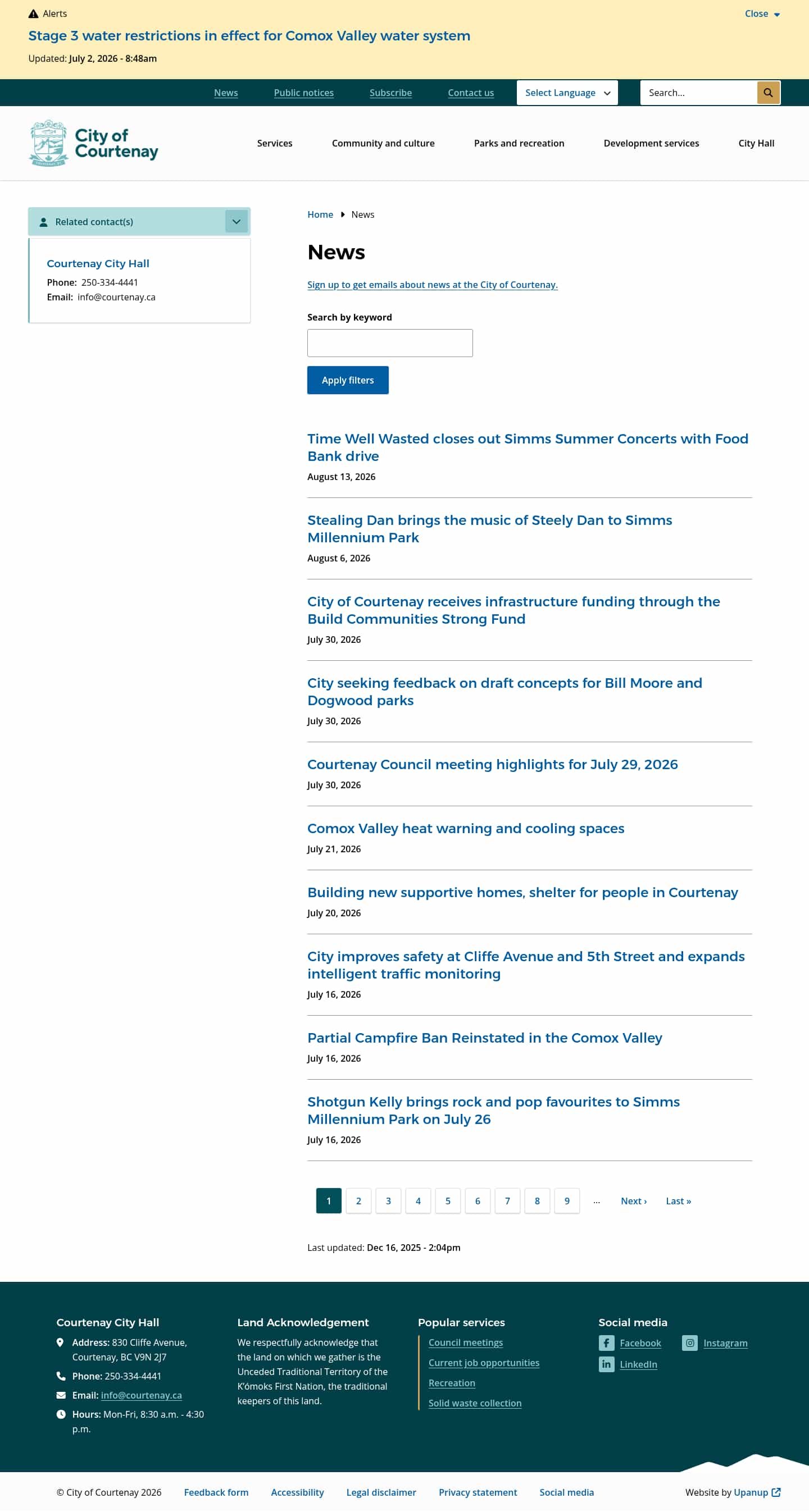 Latest website image capture