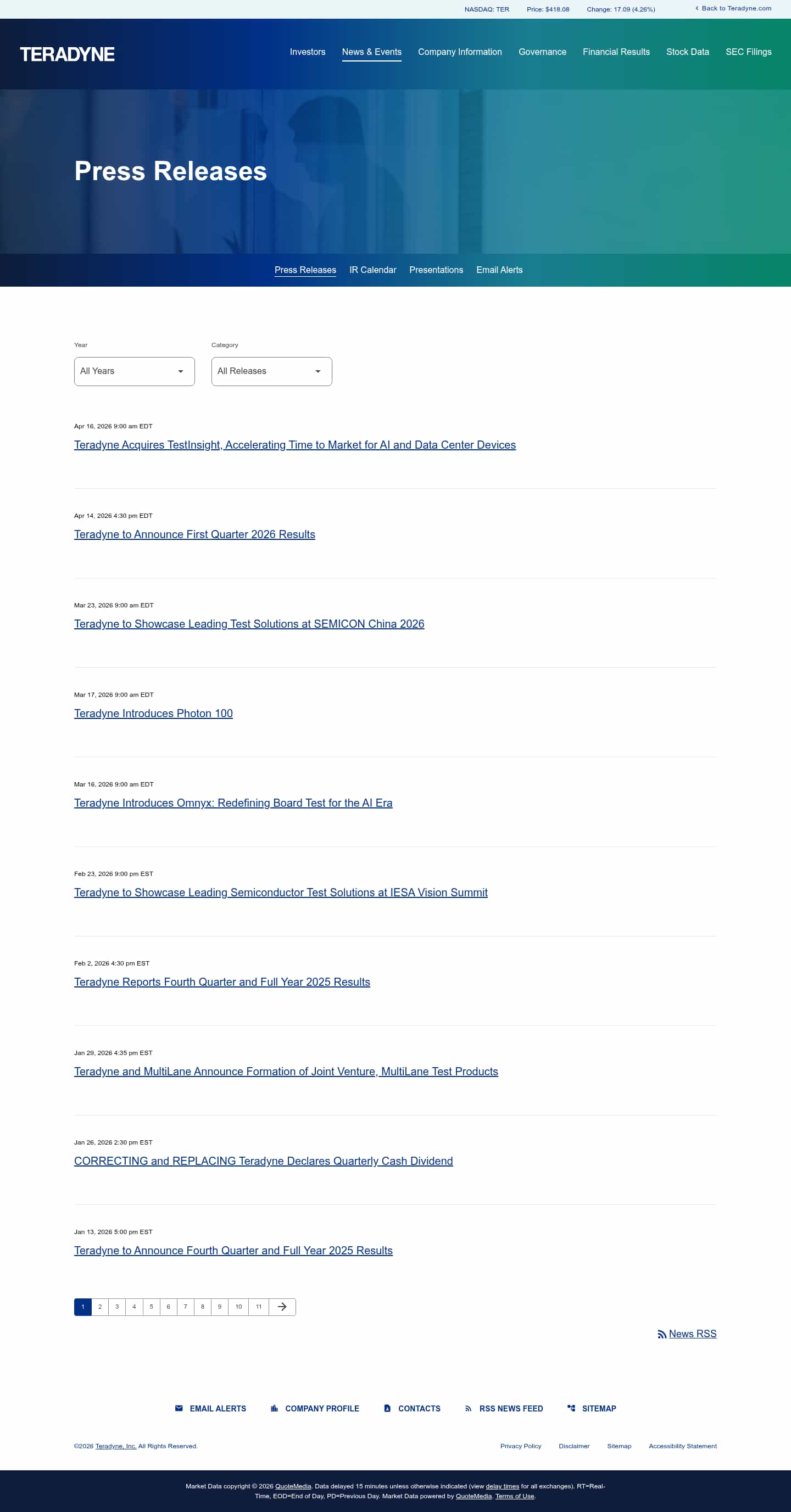 Latest website image capture