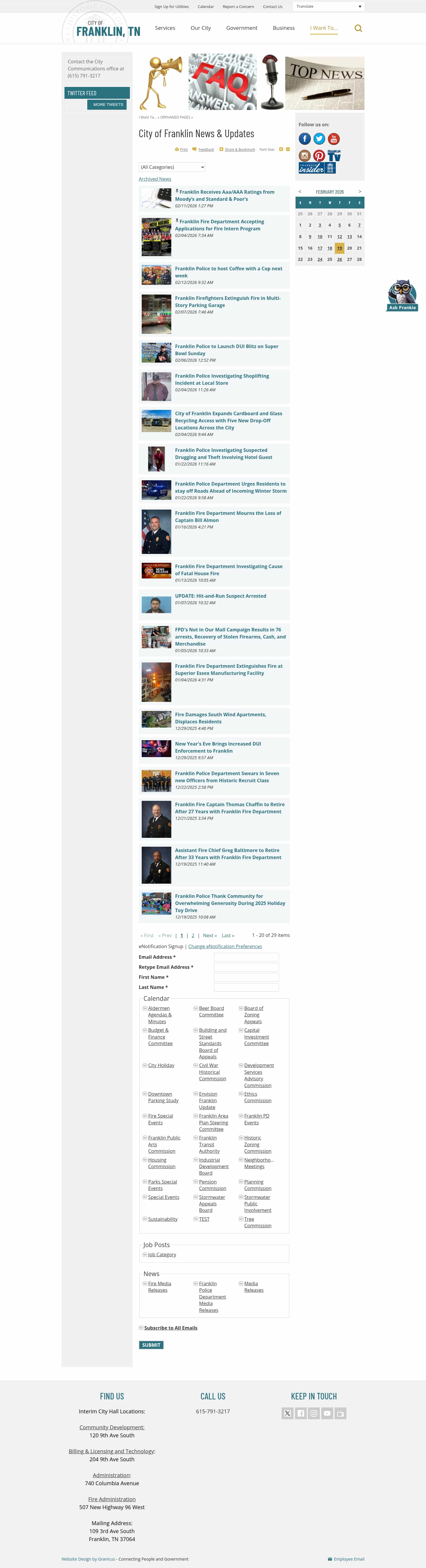 Latest website image capture