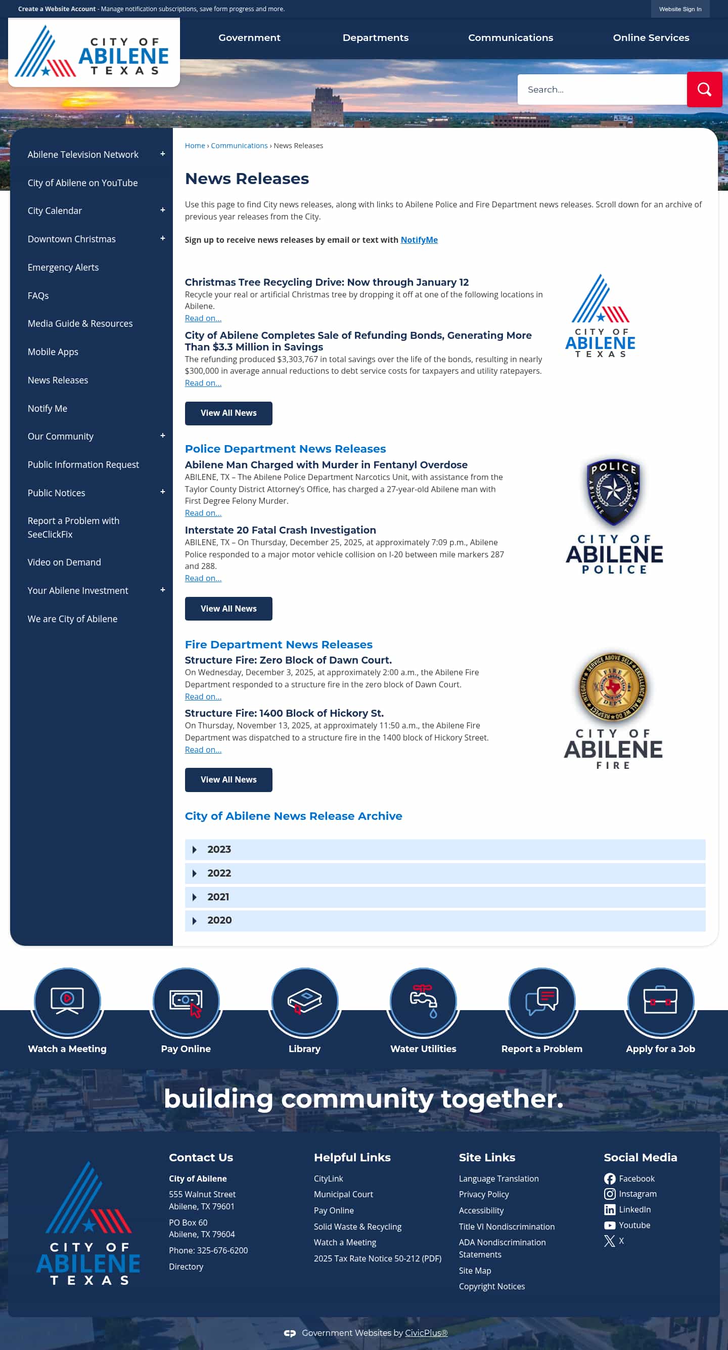 Latest website image capture