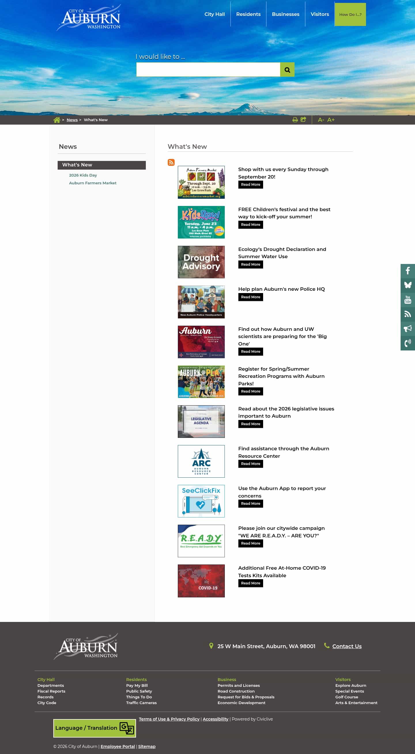 Latest website image capture
