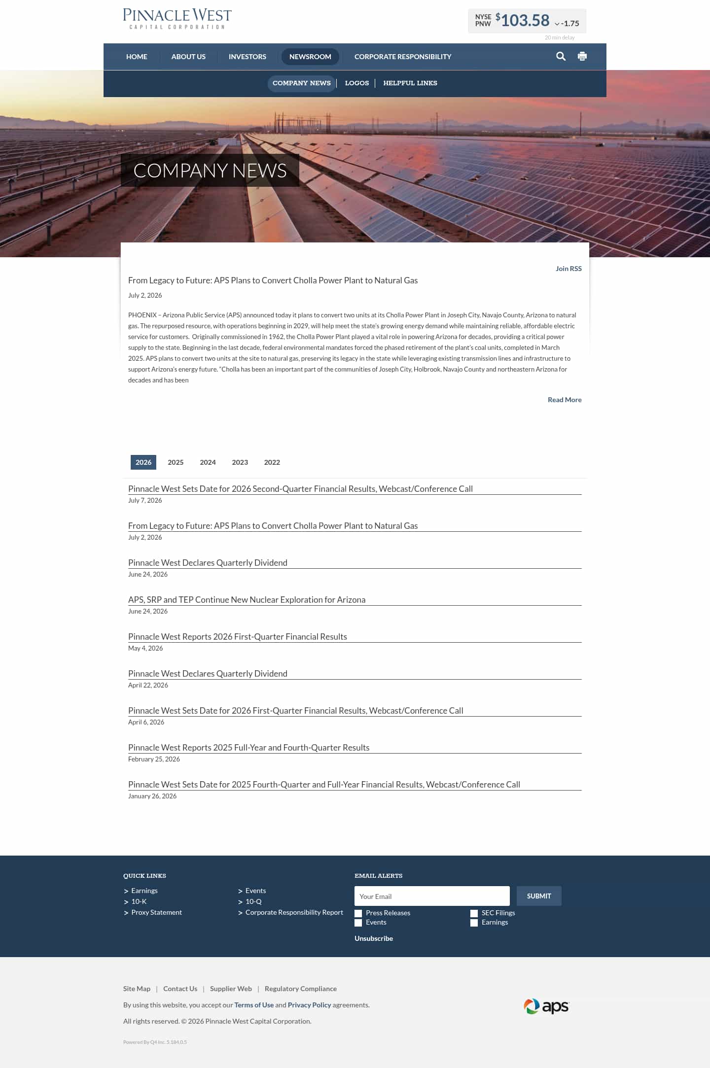 Latest website image capture