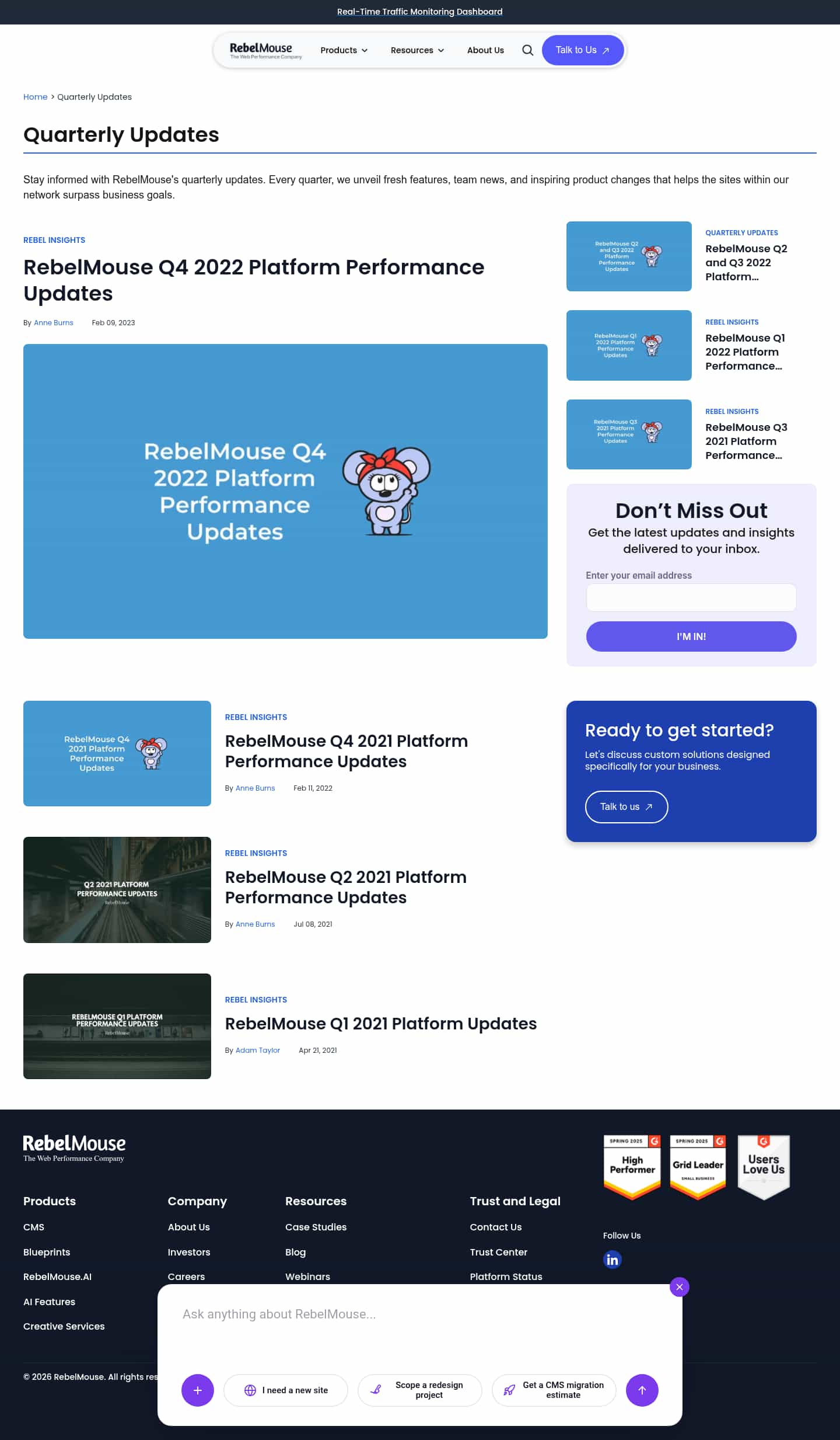 Latest website image capture