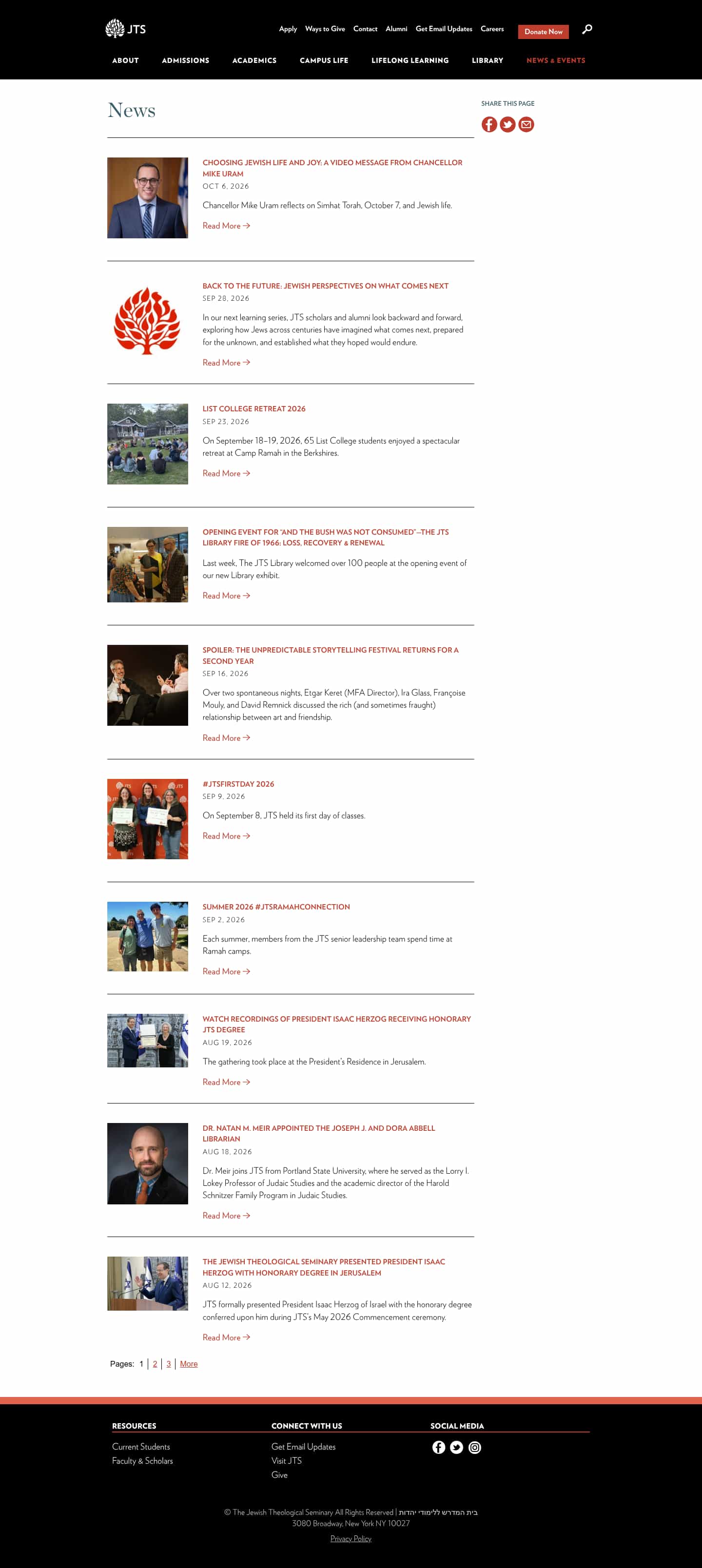 Latest website image capture