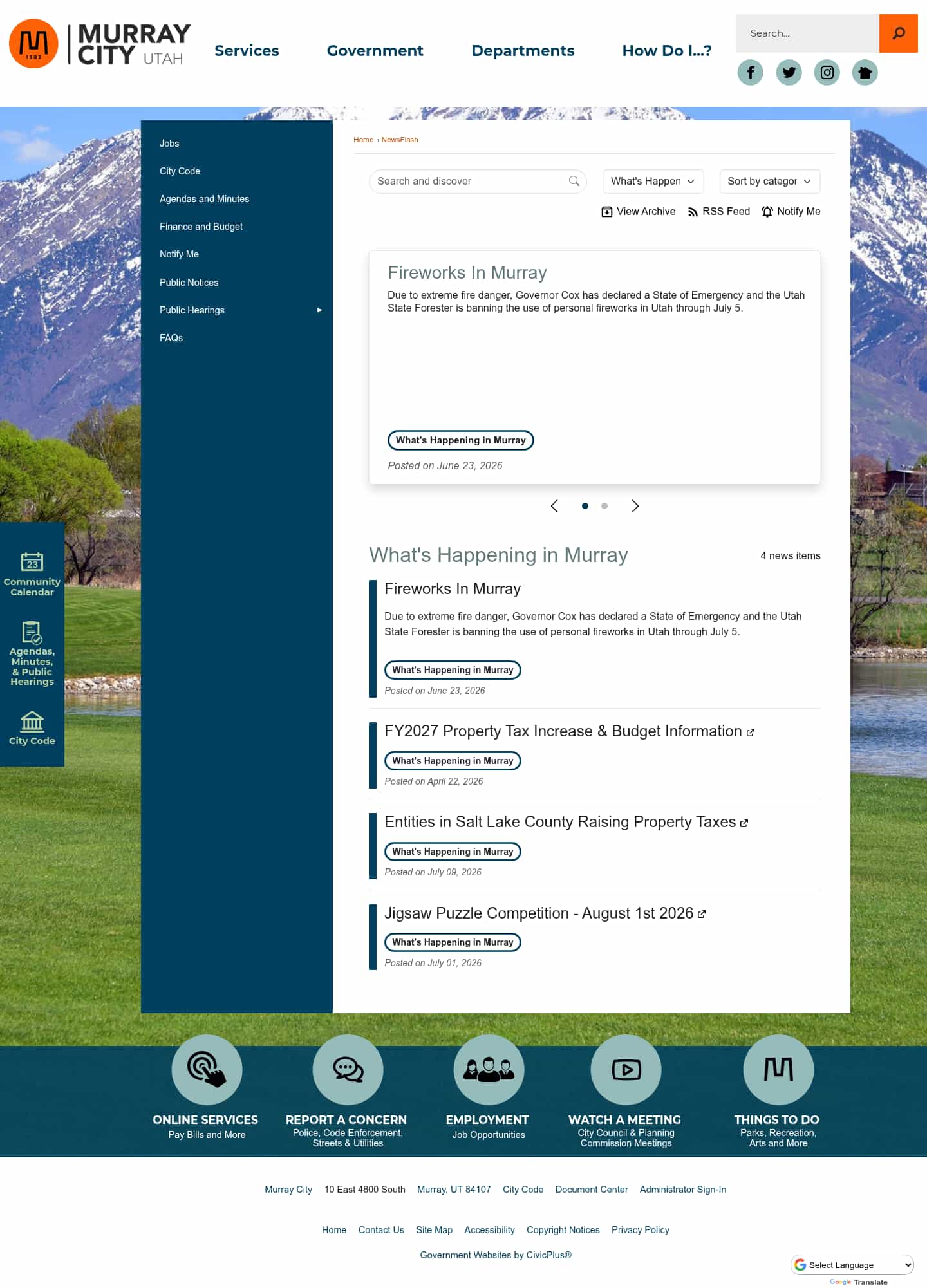 Latest website image capture