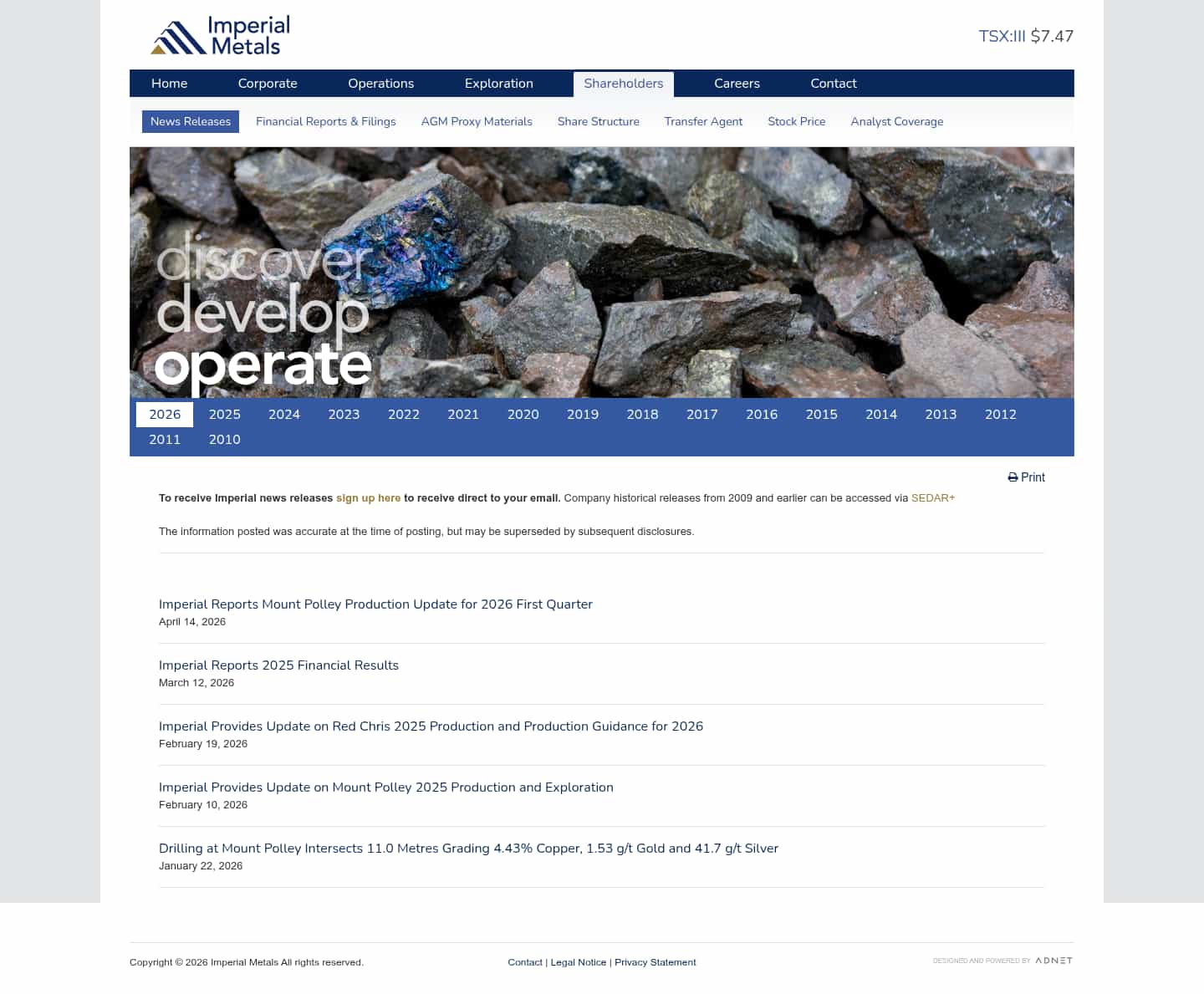 Latest website image capture