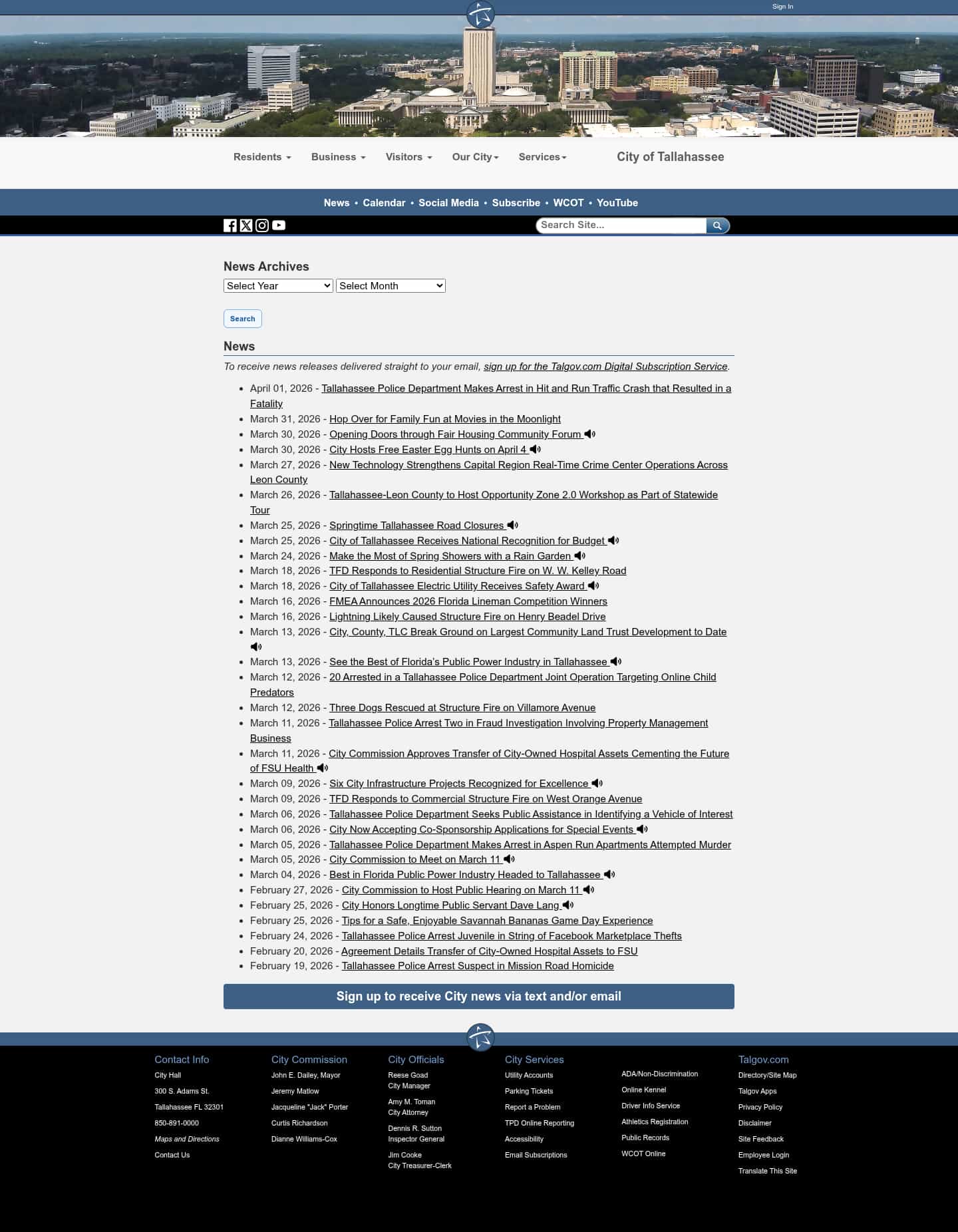 Latest website image capture