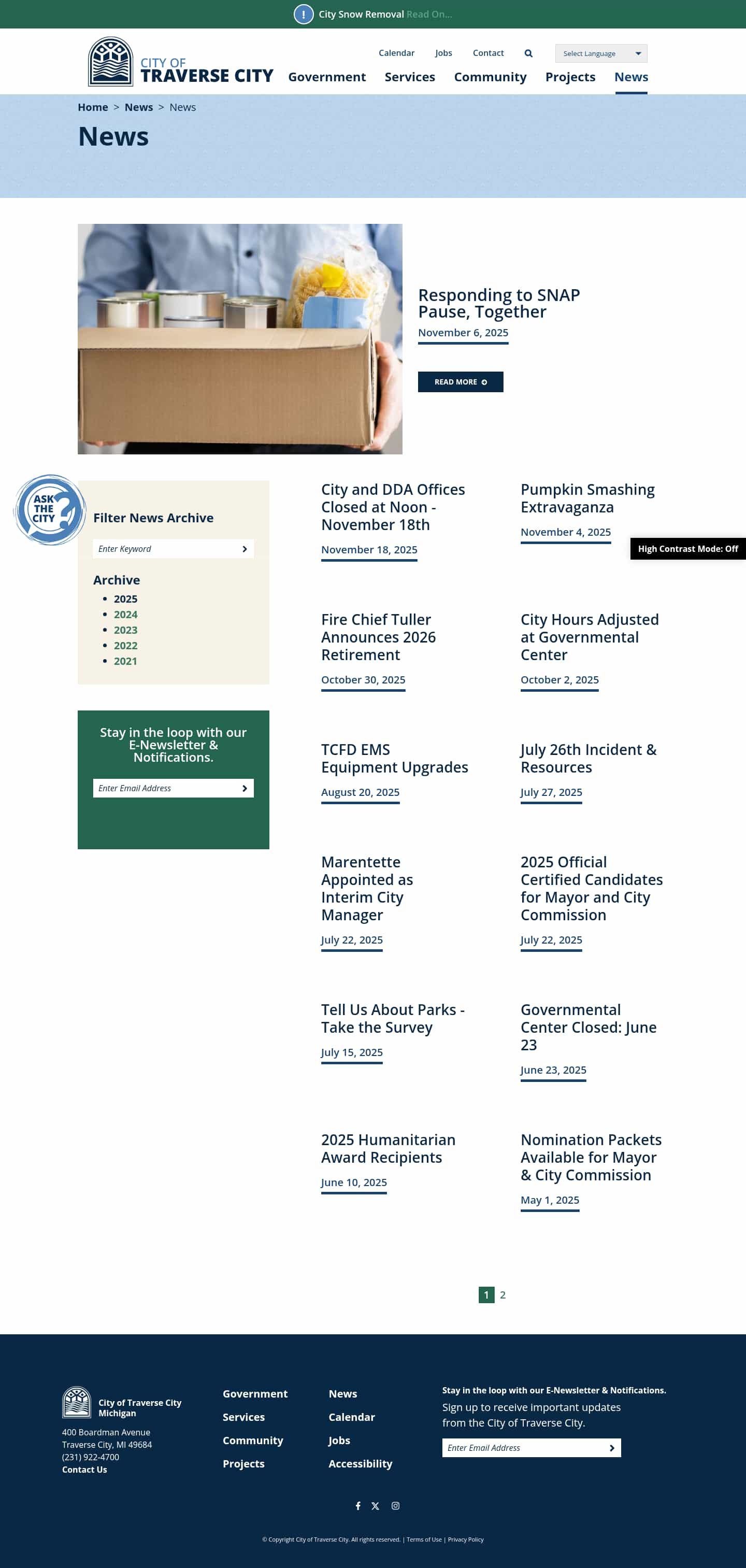 Latest website image capture