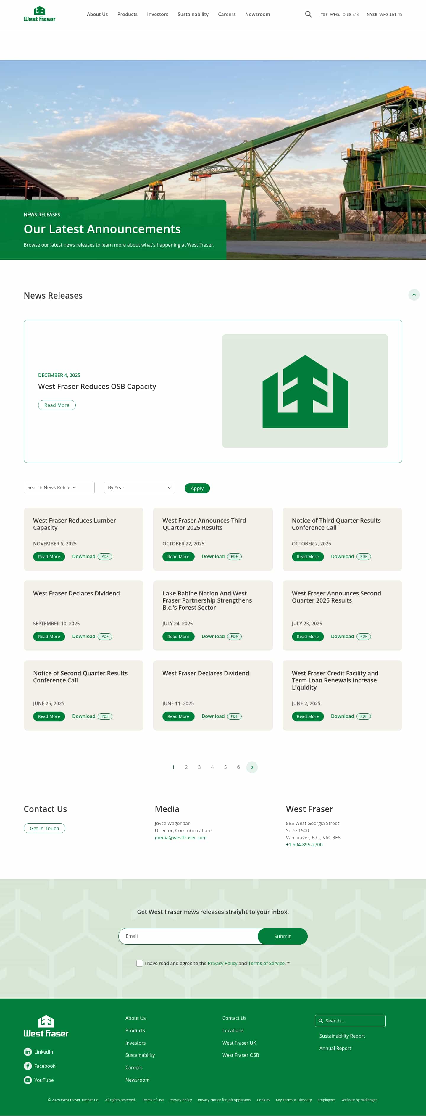 Latest website image capture