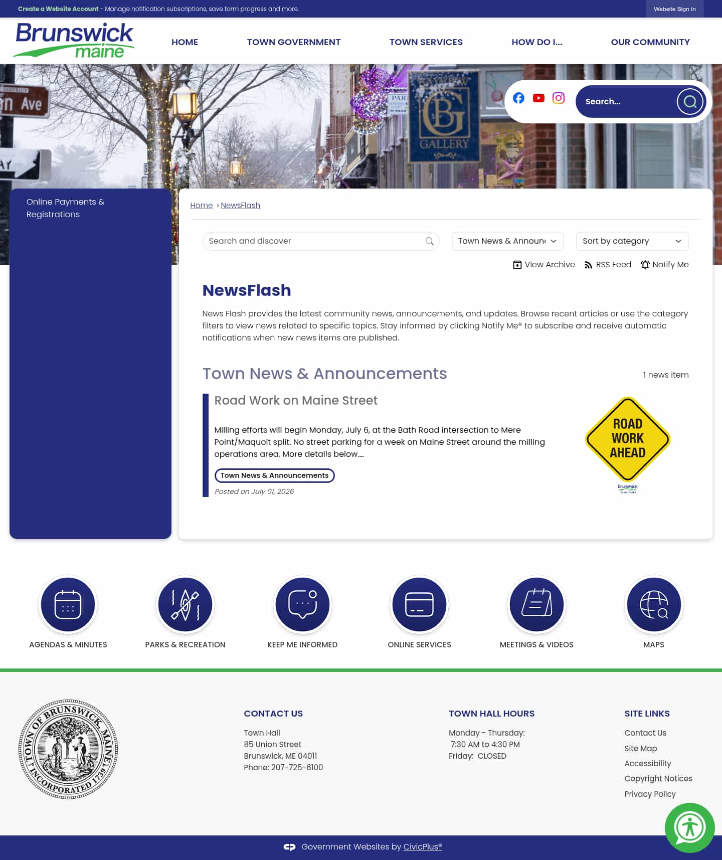 Latest website image capture