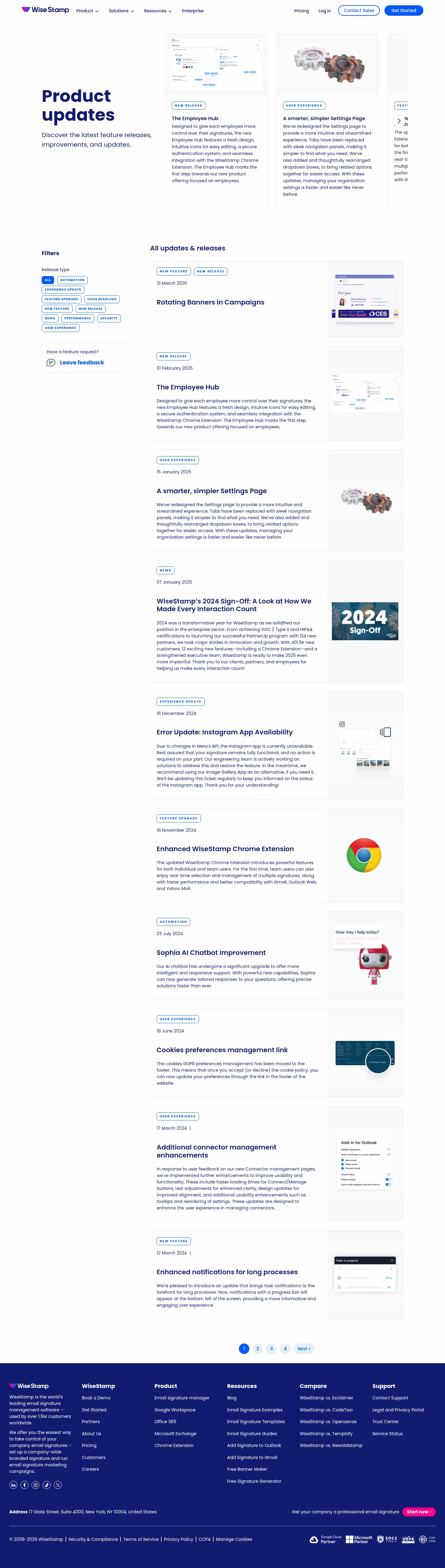 Latest website image capture