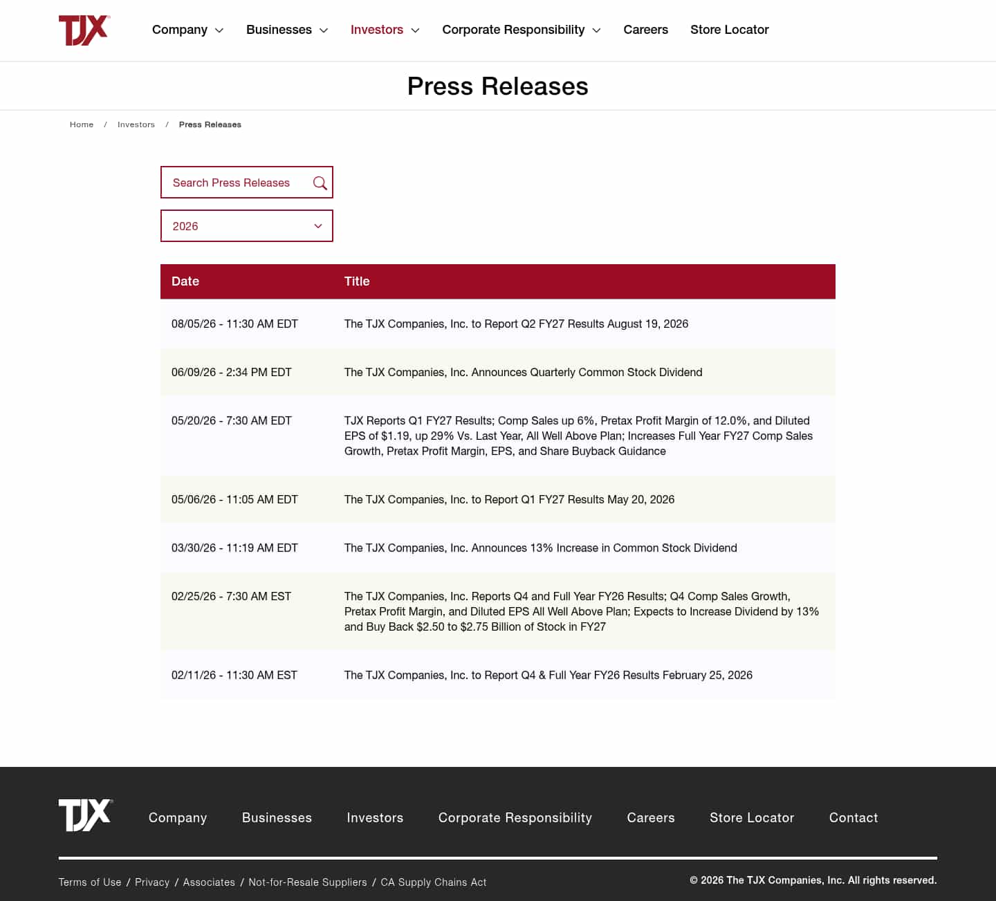 Latest website image capture