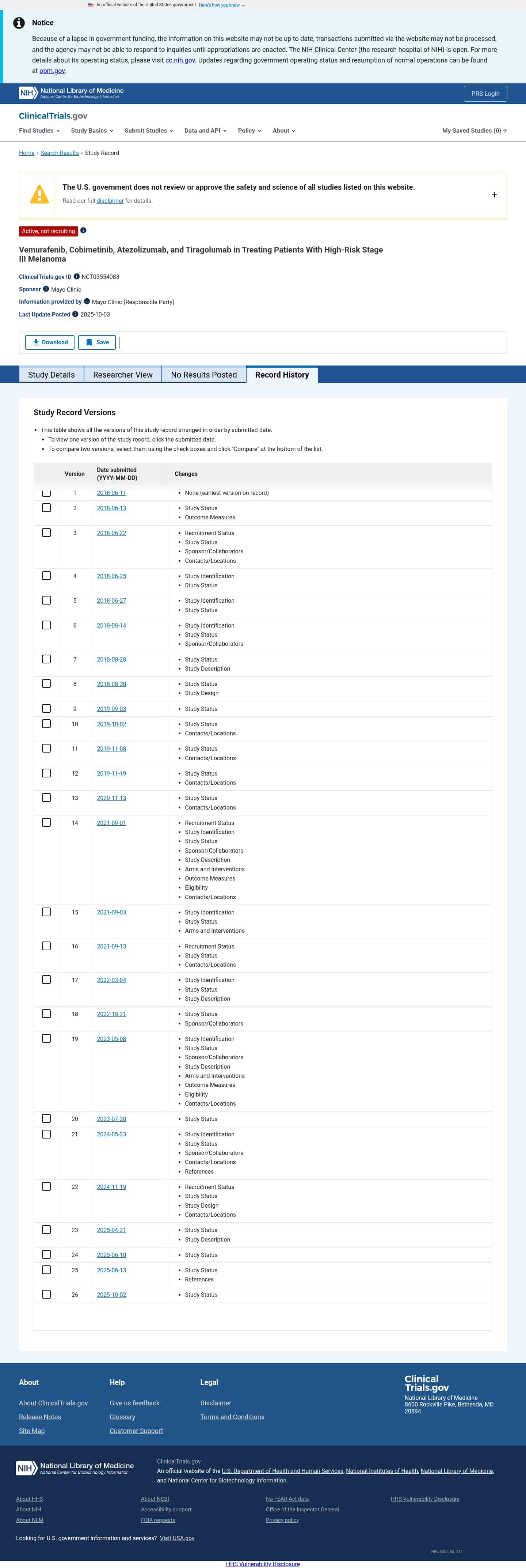 Latest website image capture