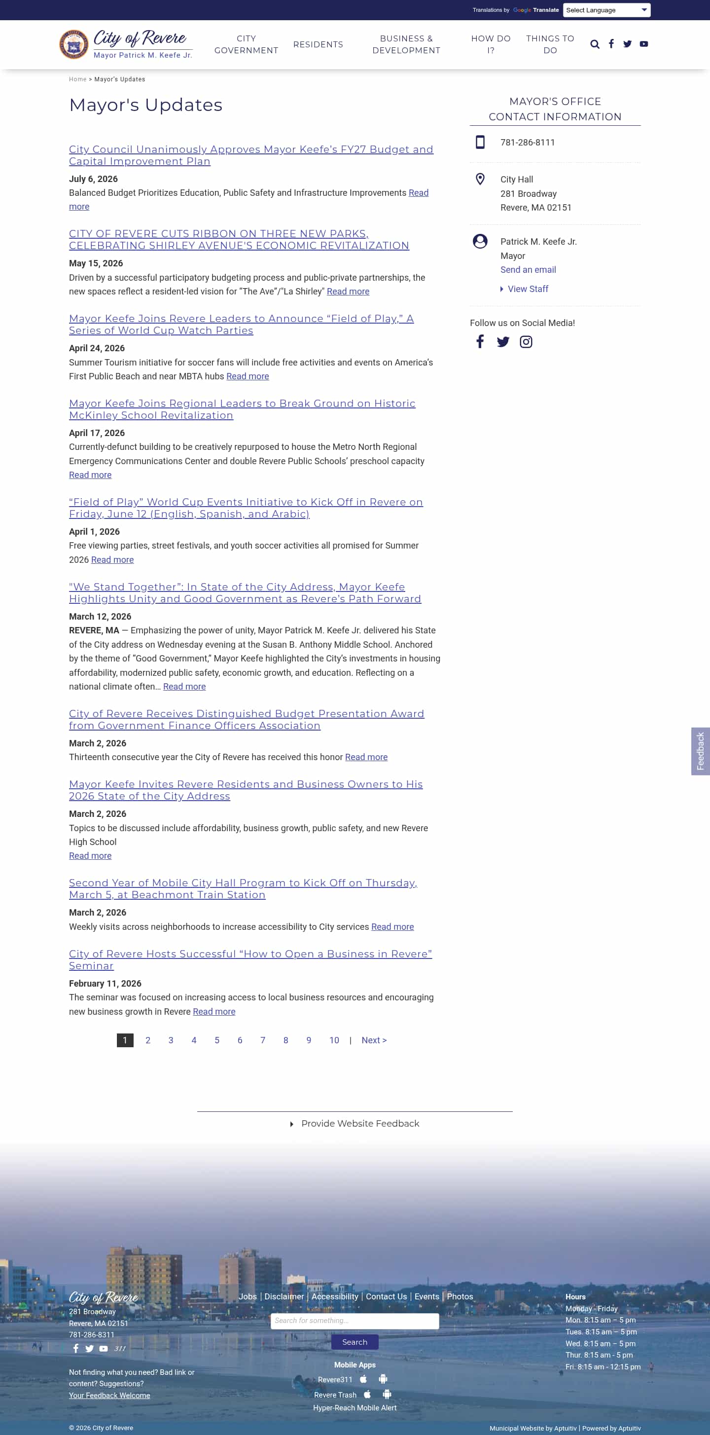 Latest website image capture