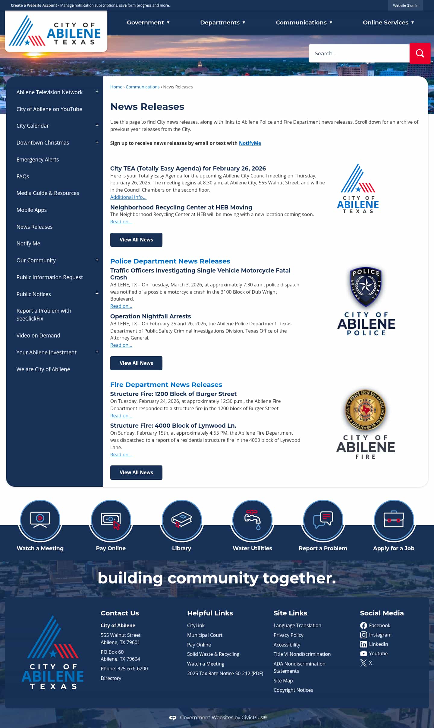 Latest website image capture