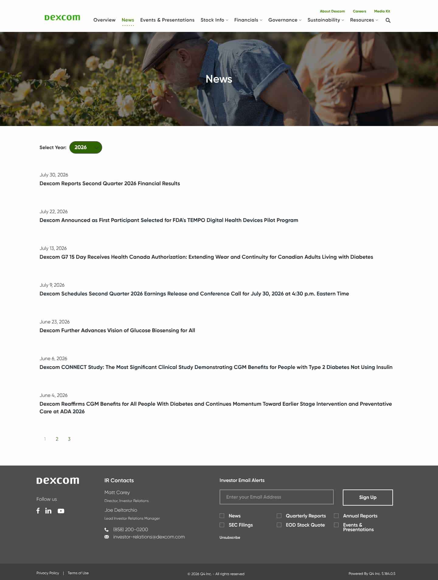 Latest website image capture