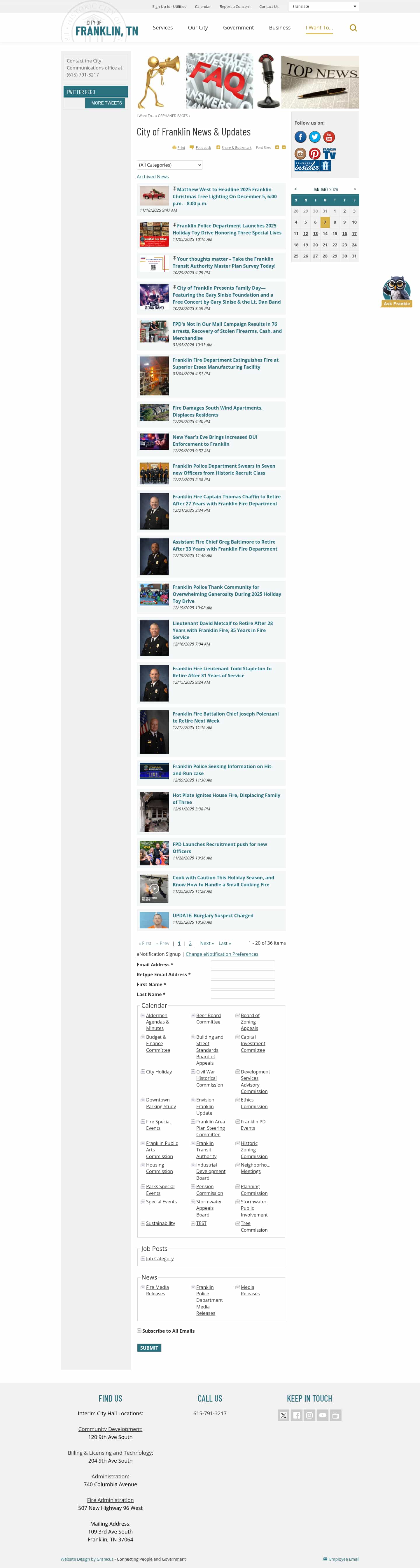 Latest website image capture