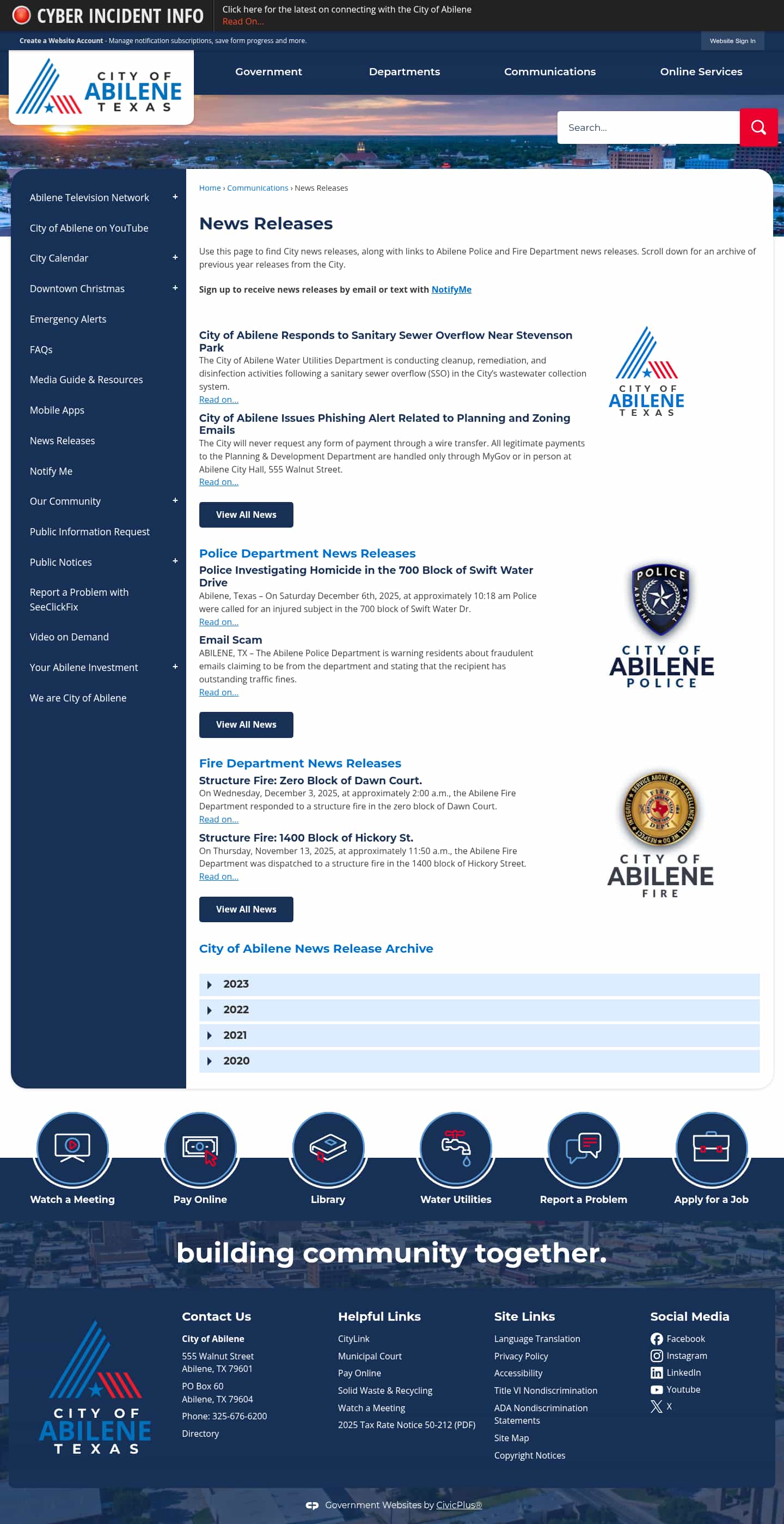 Latest website image capture