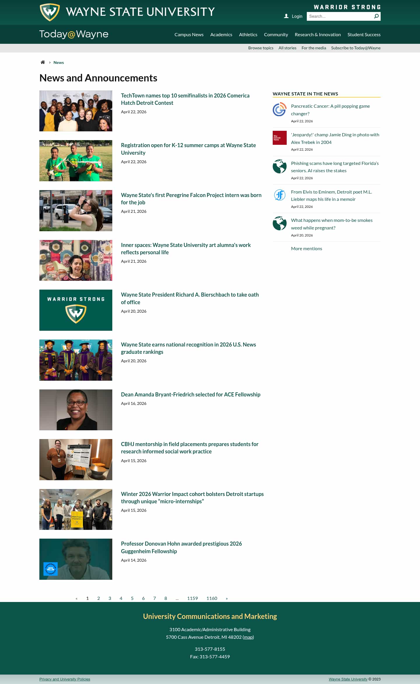 Latest website image capture