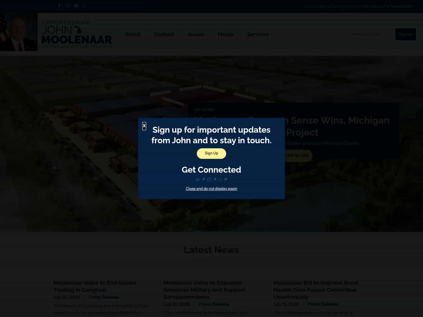 Latest website image capture