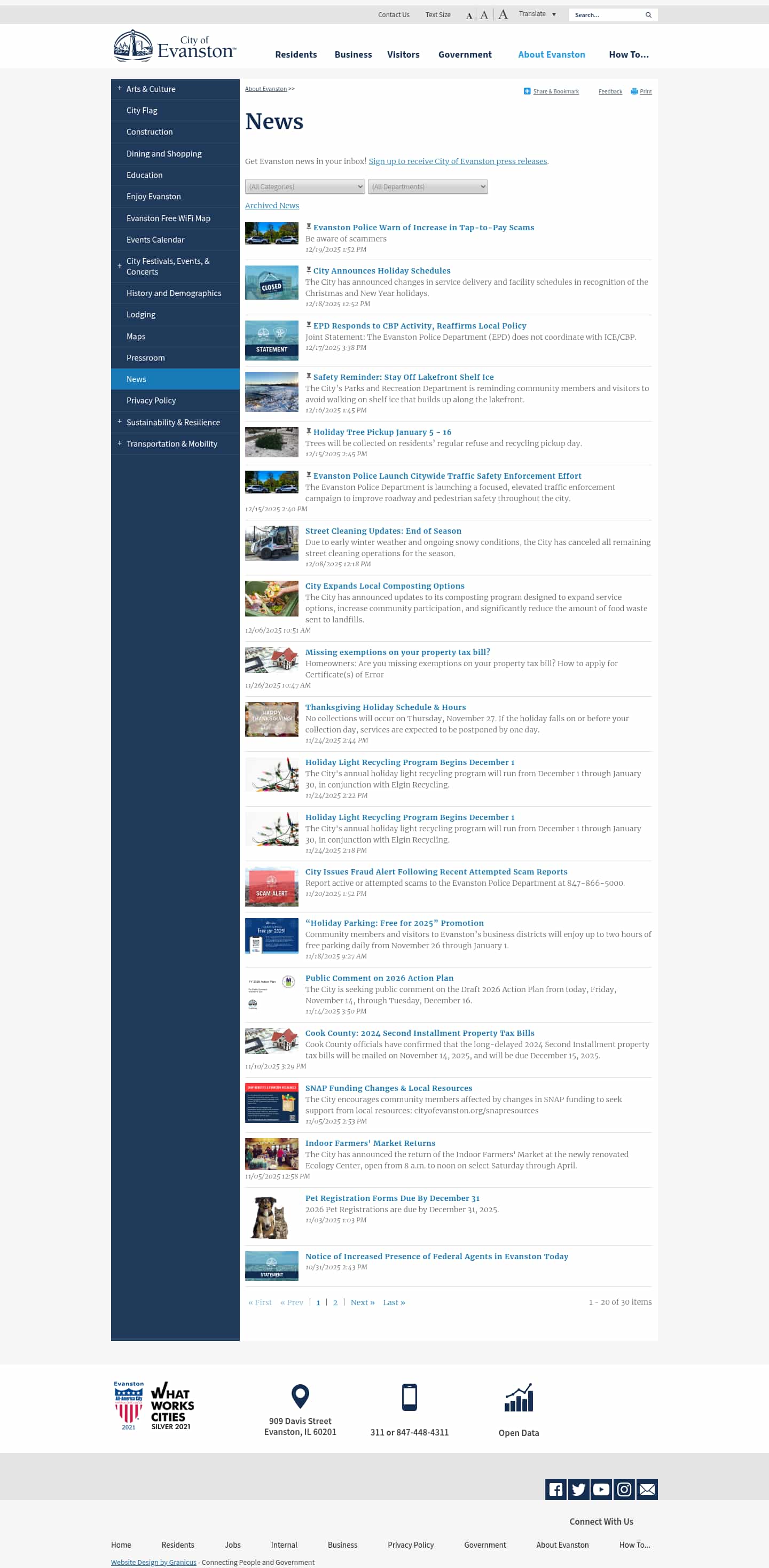 Latest website image capture