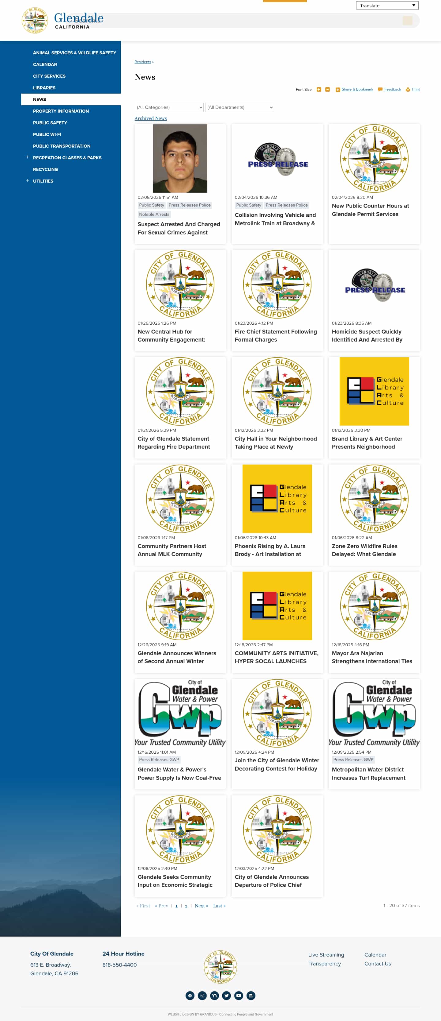 Latest website image capture