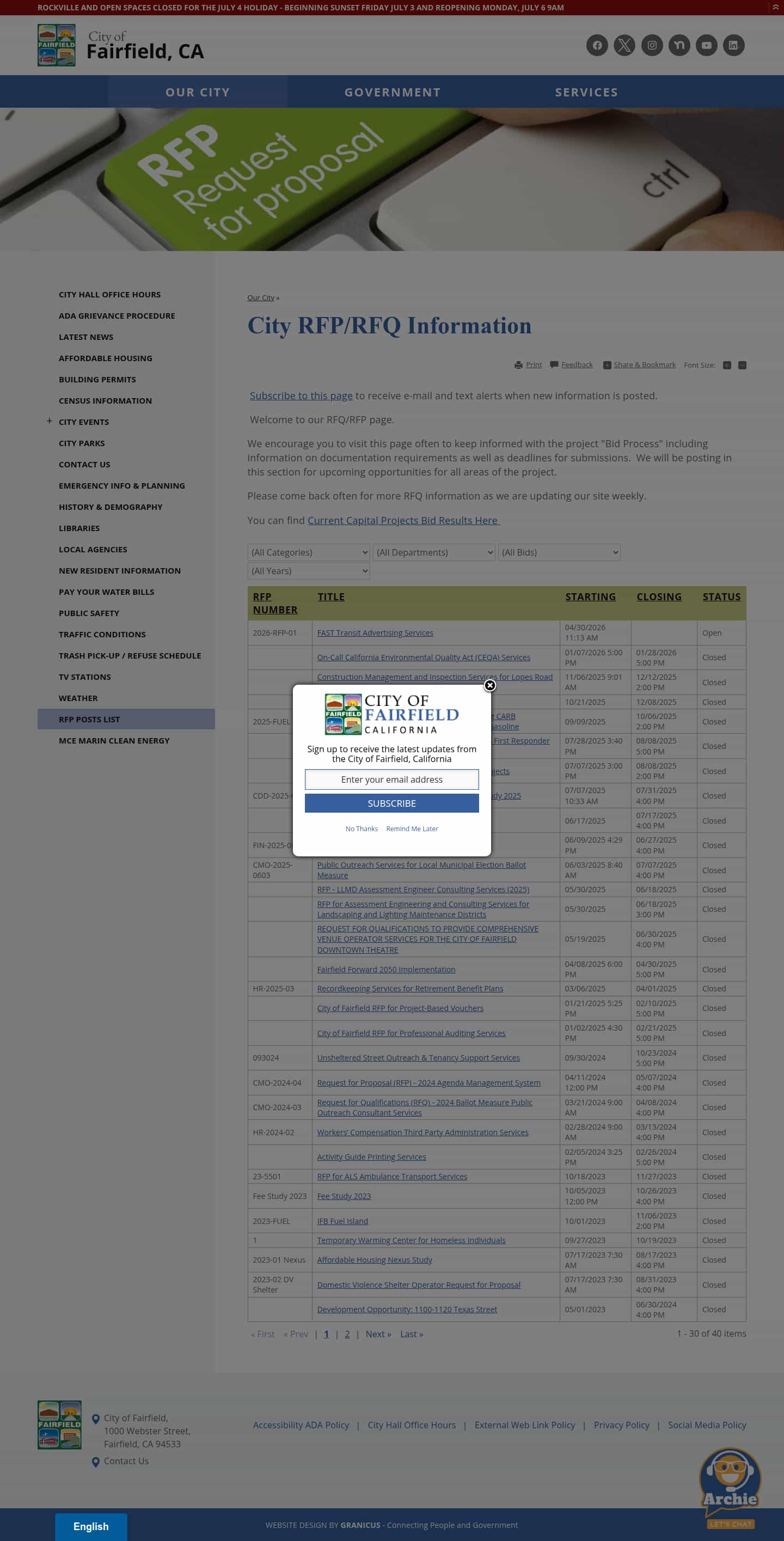Latest website image capture