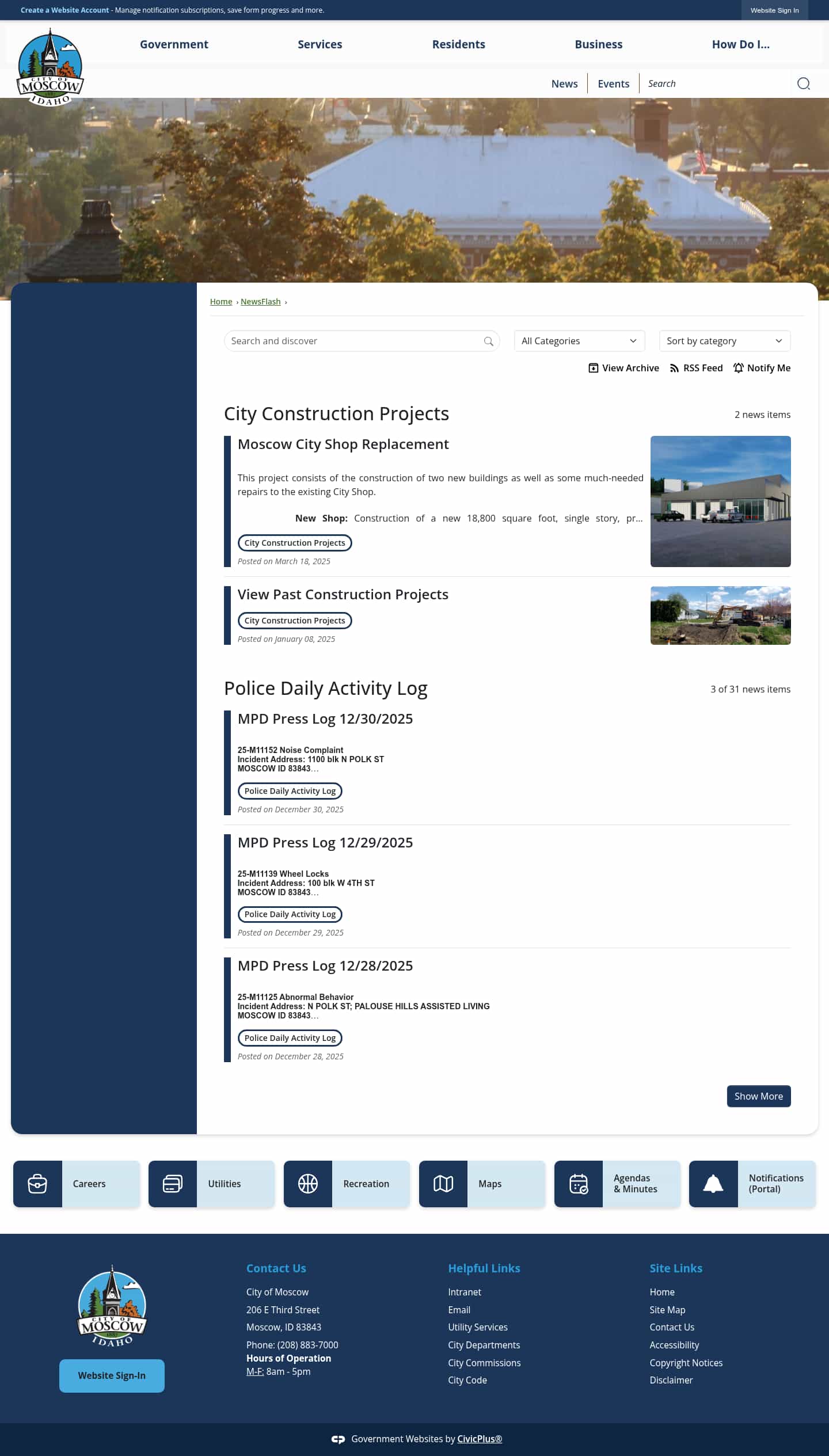 Latest website image capture