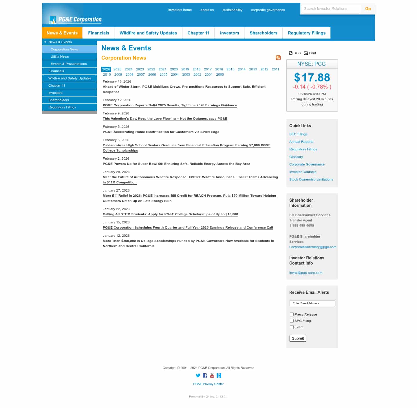 Latest website image capture