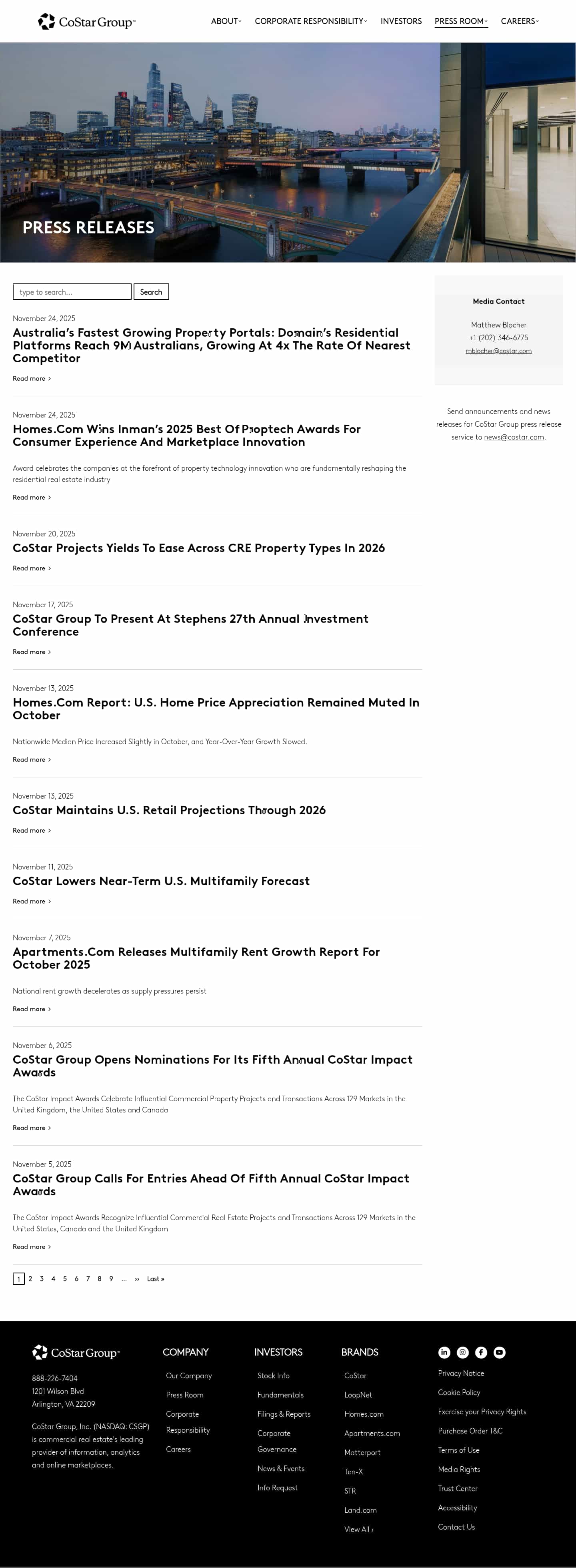 Latest website image capture