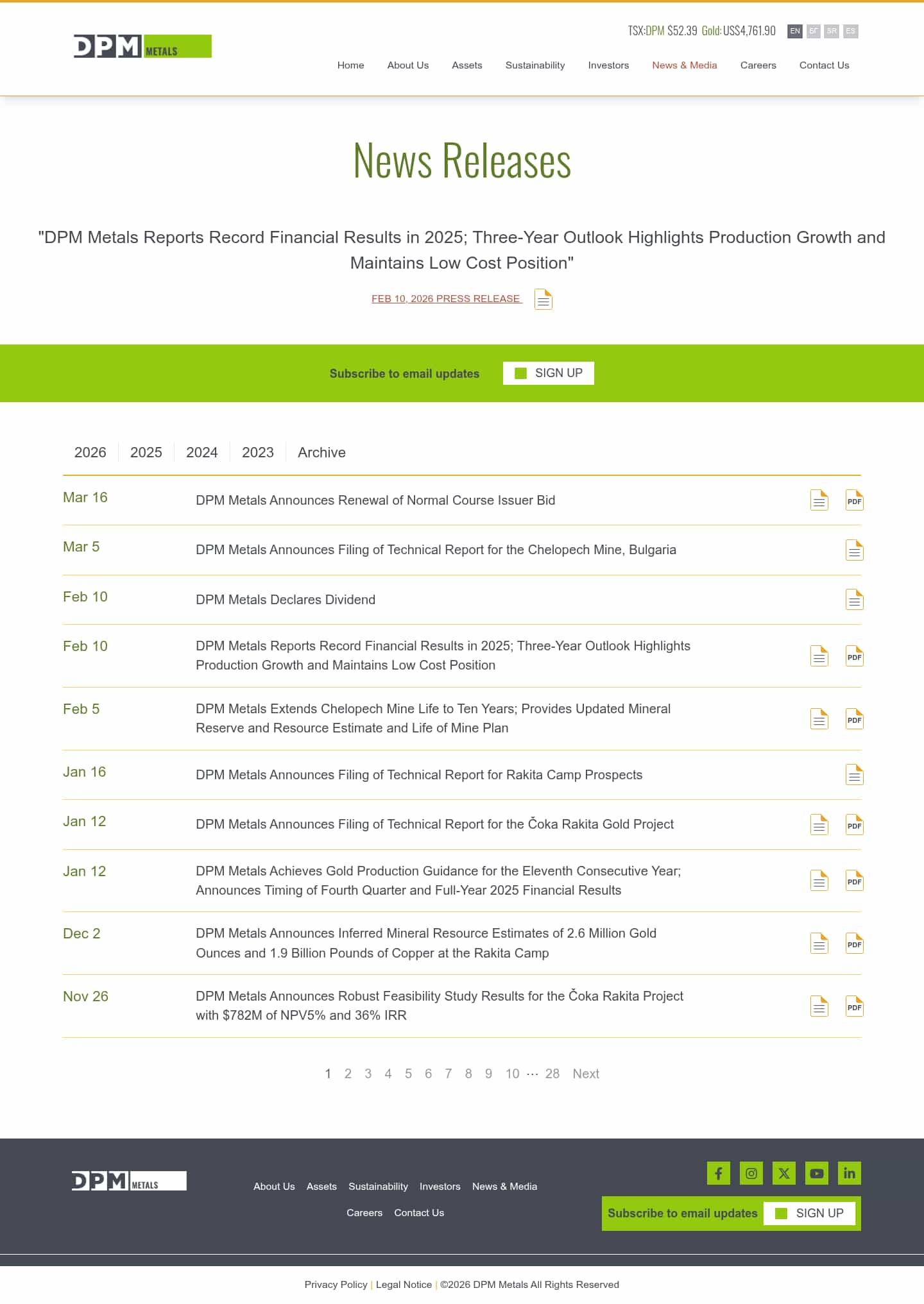 Latest website image capture